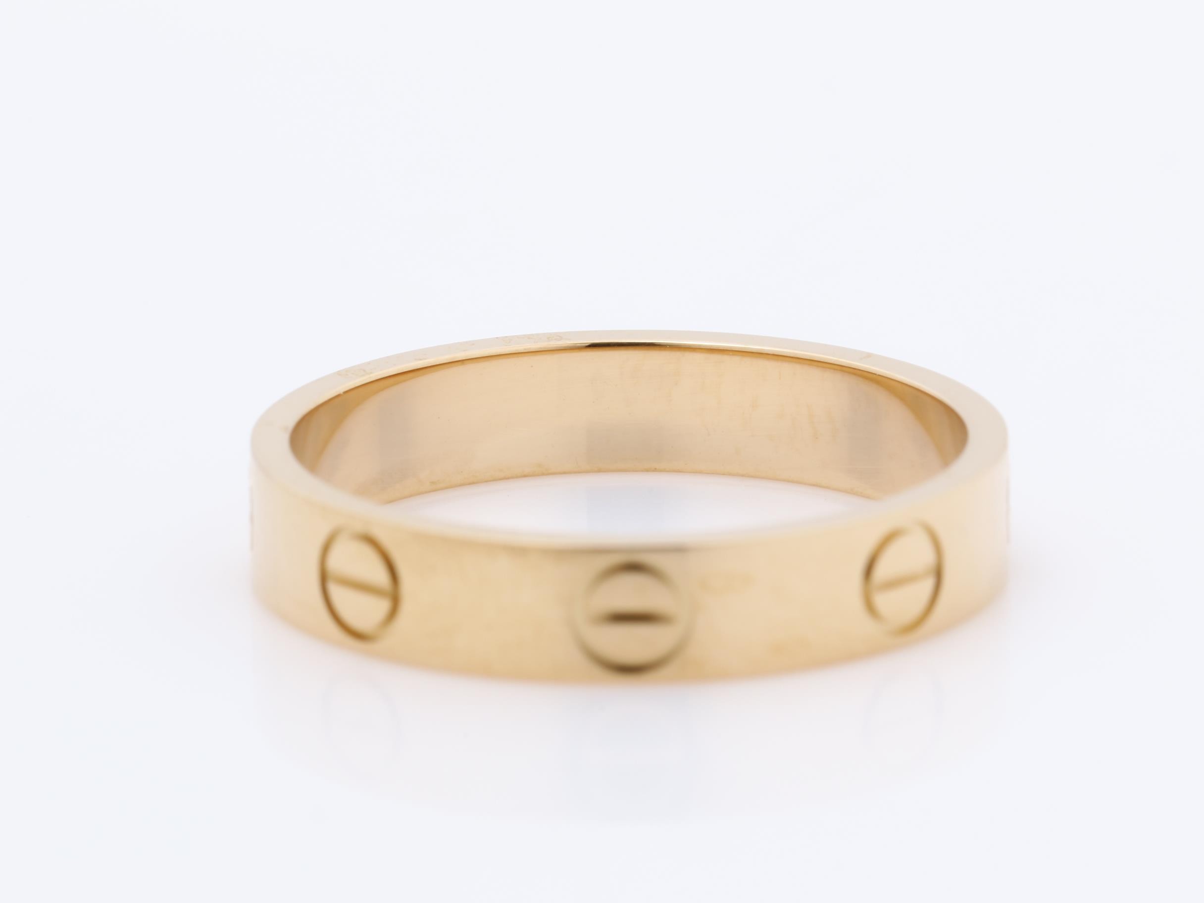 Au750PG Mini Love Ring, Size 52, 3.2g, Width approx. 3.5mm — view 4