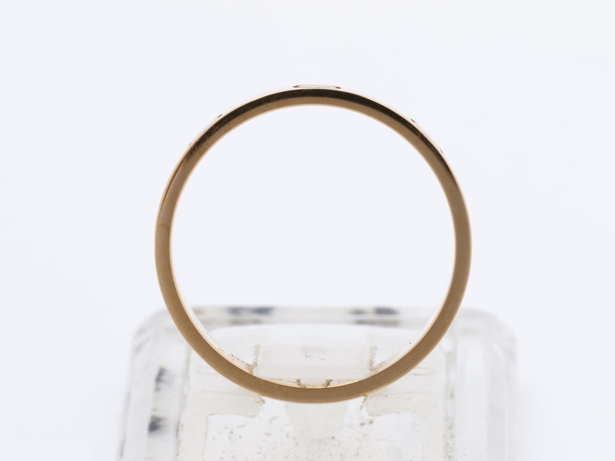 Au750PG Mini Love Ring, Size 52, 3.2g, Width approx. 3.5mm — view 5