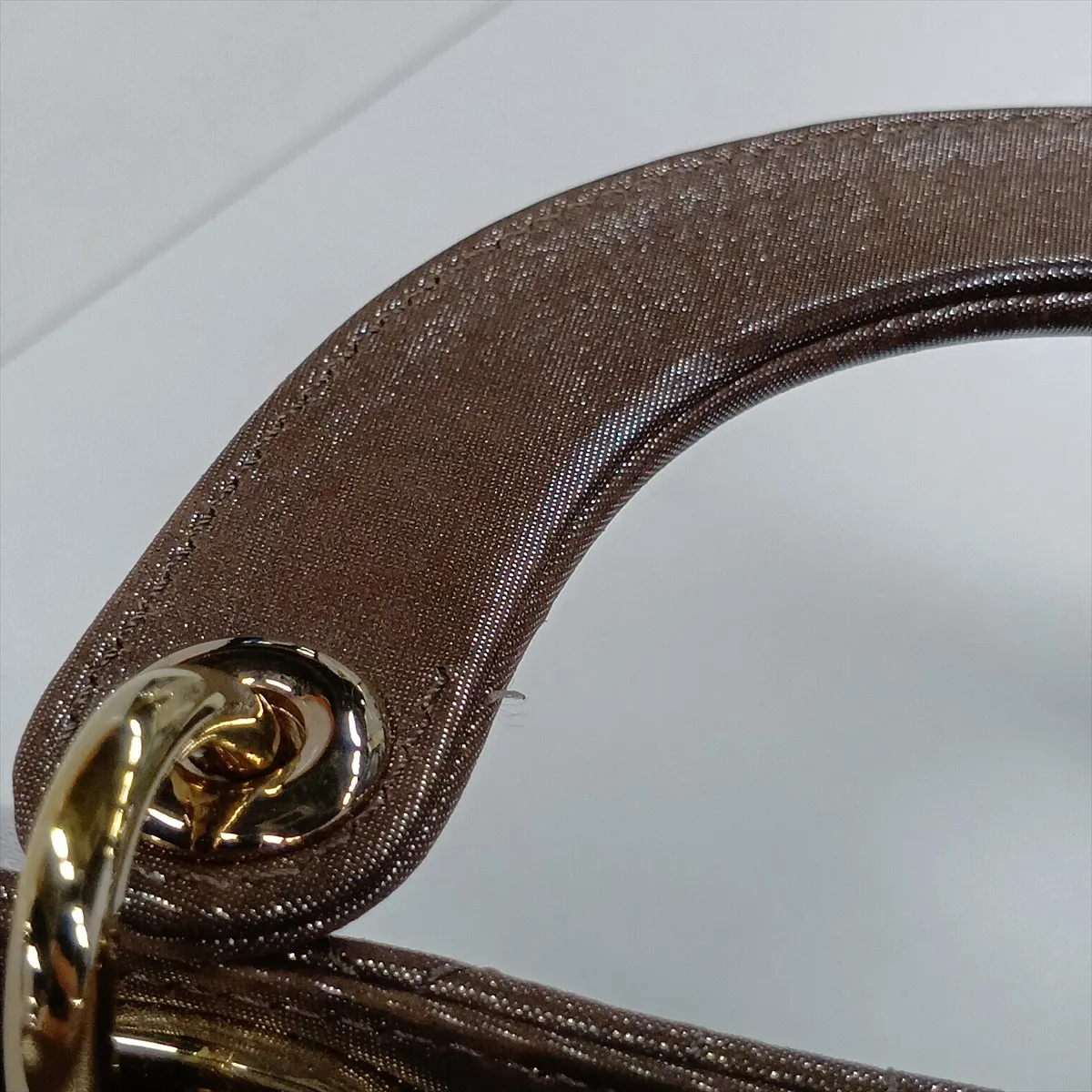 Cannage Lady Dior Mini Coated Leather 2-Way Handbag, Brown — view 13