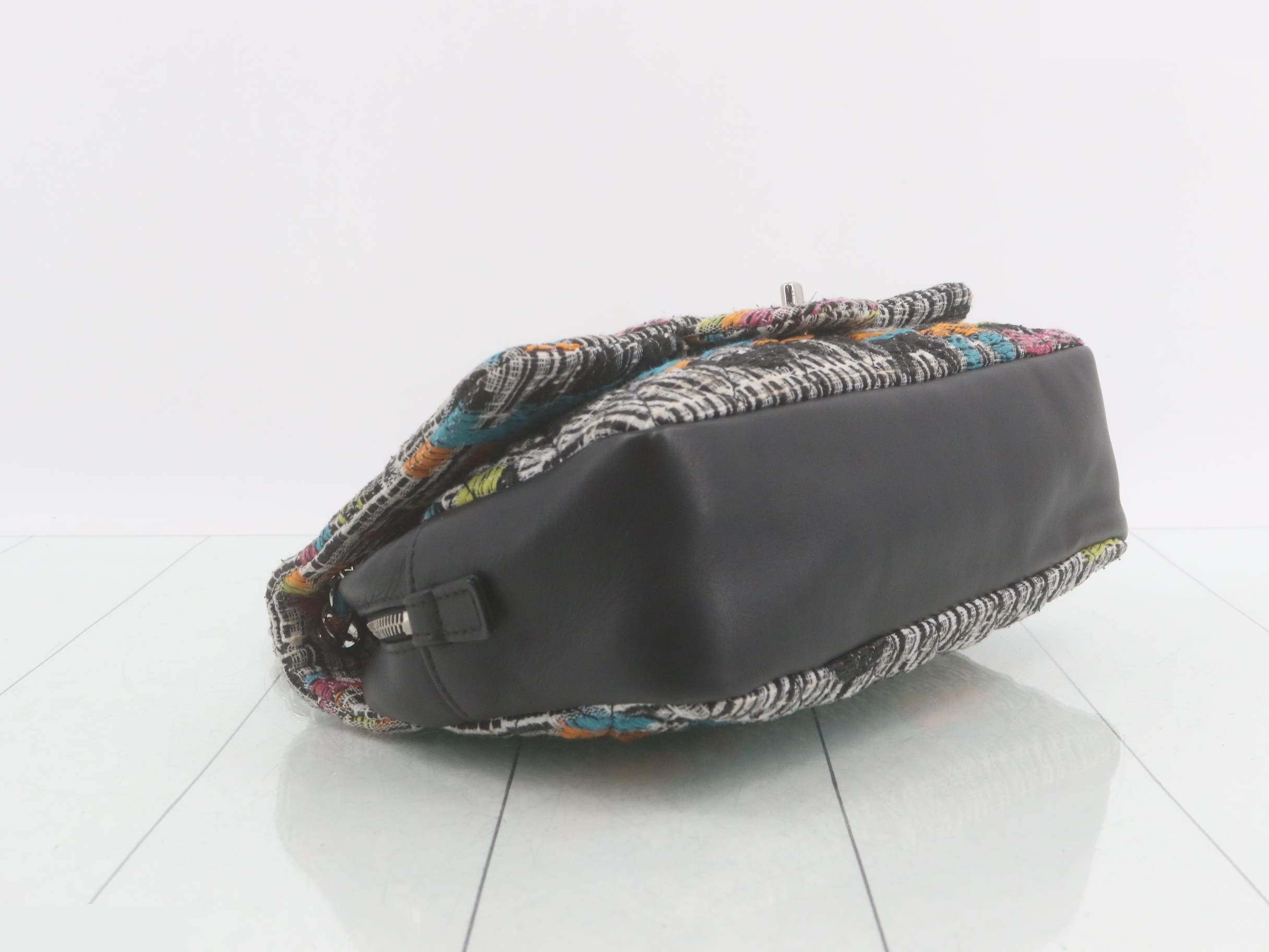 Tweed multicolor matelassé shoulder bag — view 5
