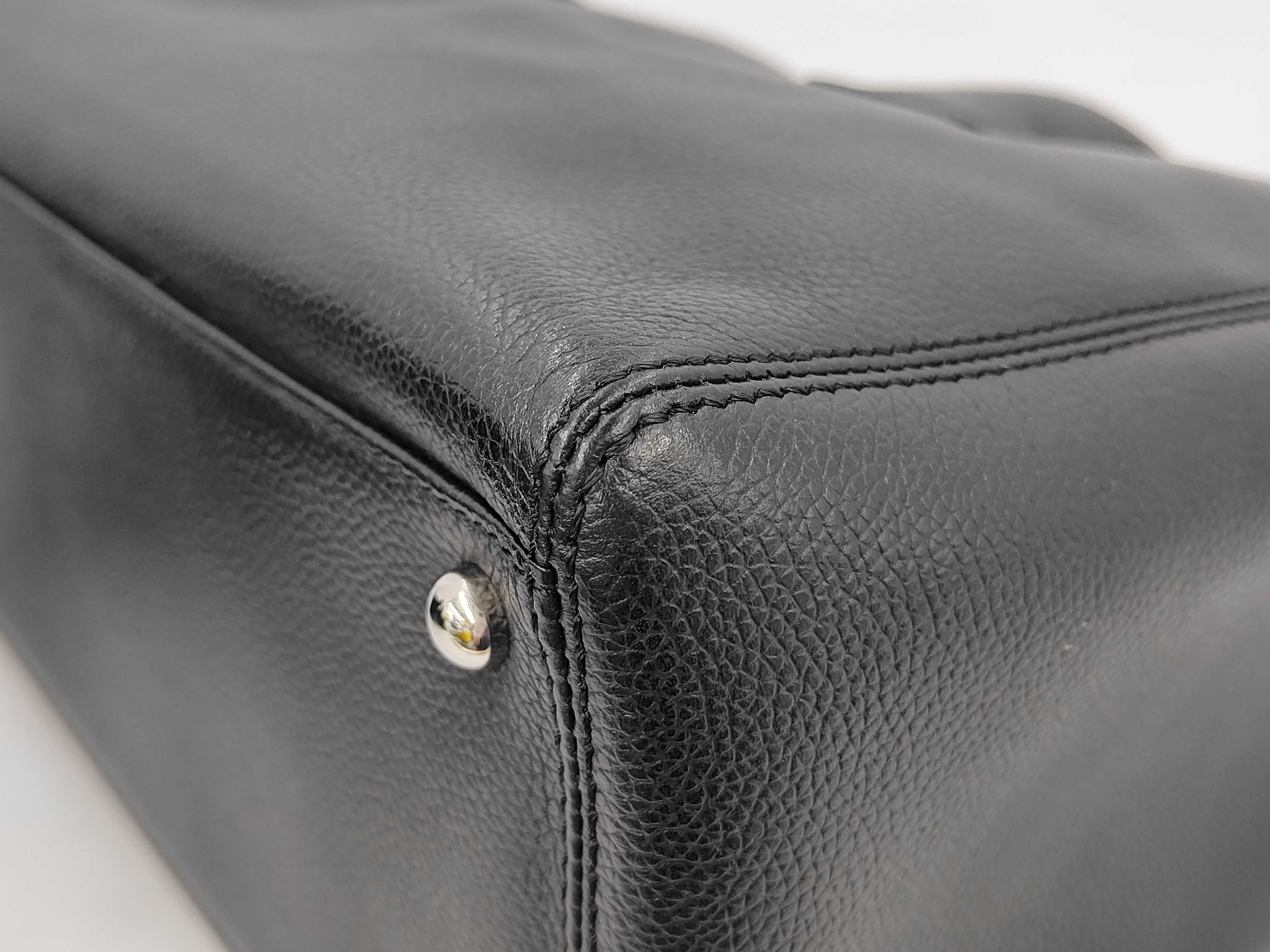 Executive Tote Soft Caviar Leather Handbag — view 3