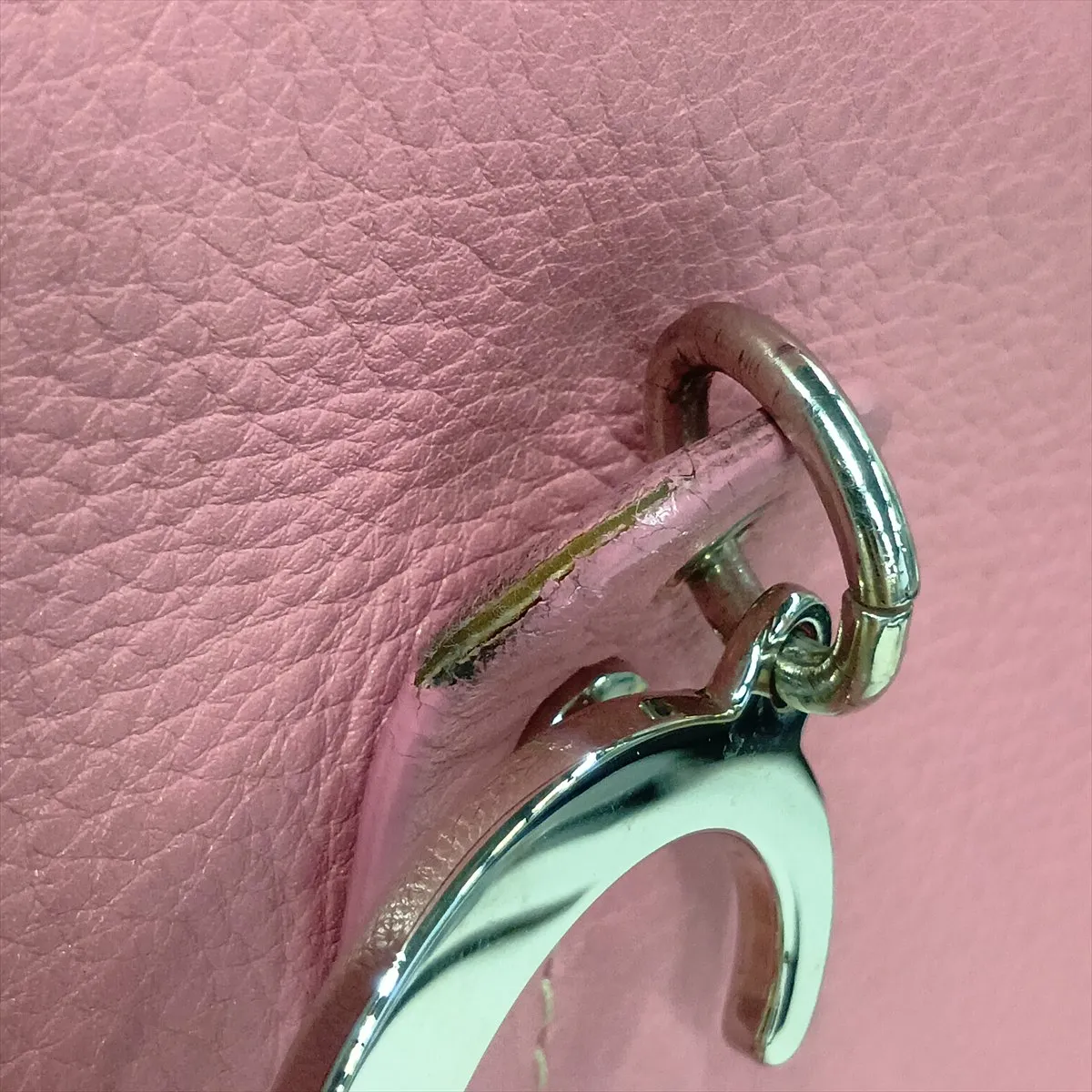 Leather Handbag Pink — view 12