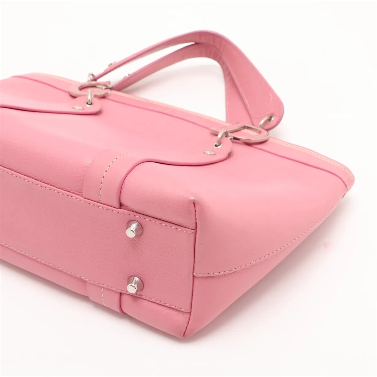 Leather Handbag Pink — view 3