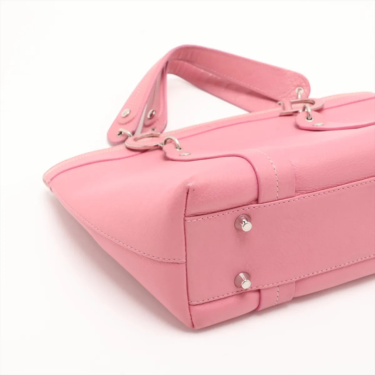 Leather Handbag Pink — view 4