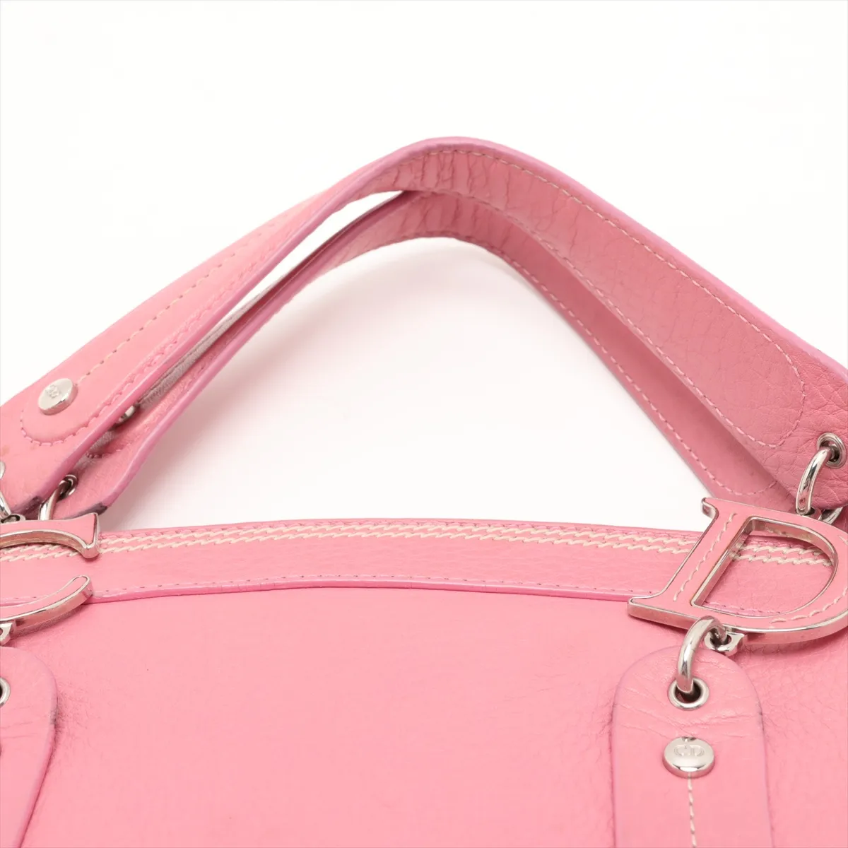 Leather Handbag Pink — view 6