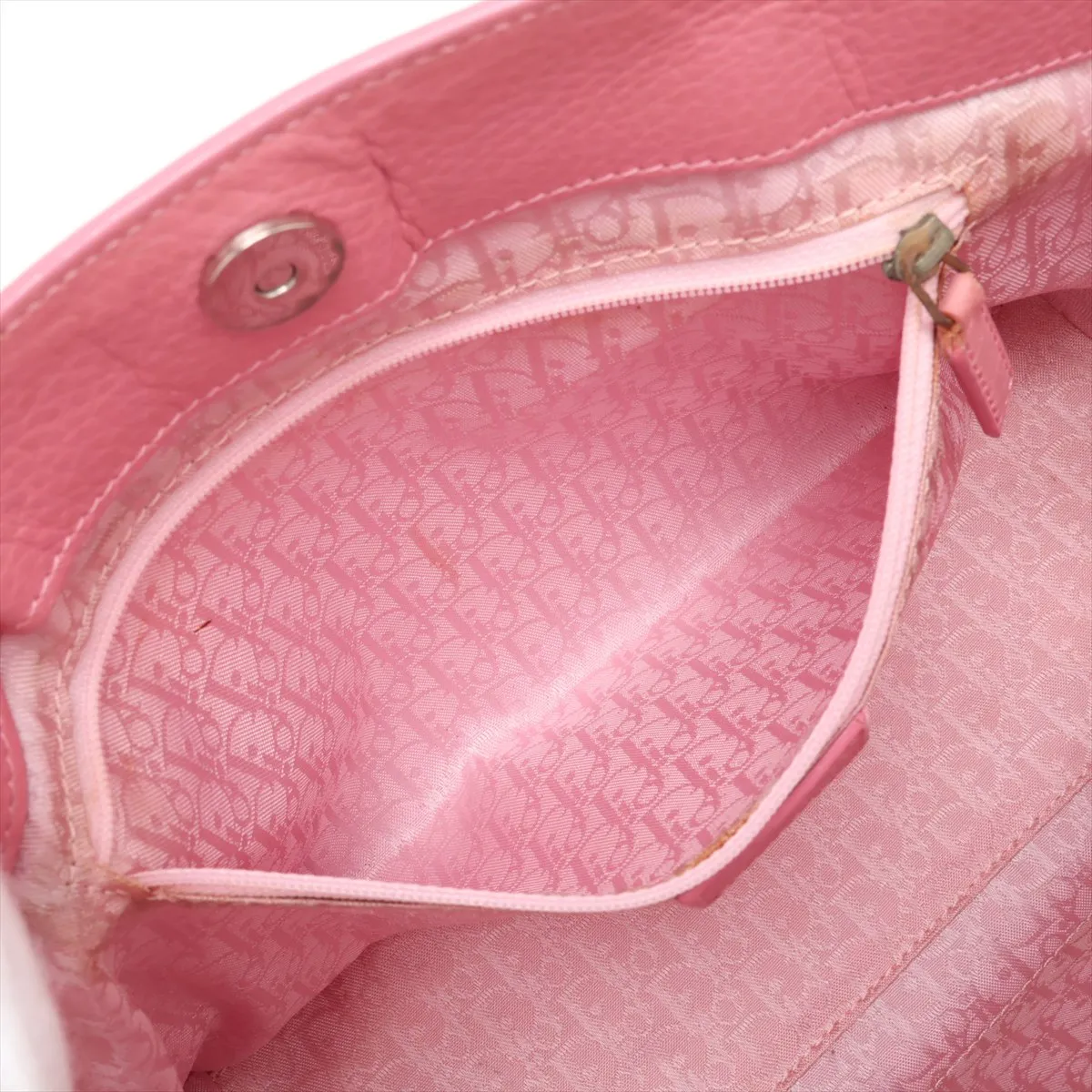 Leather Handbag Pink — view 8