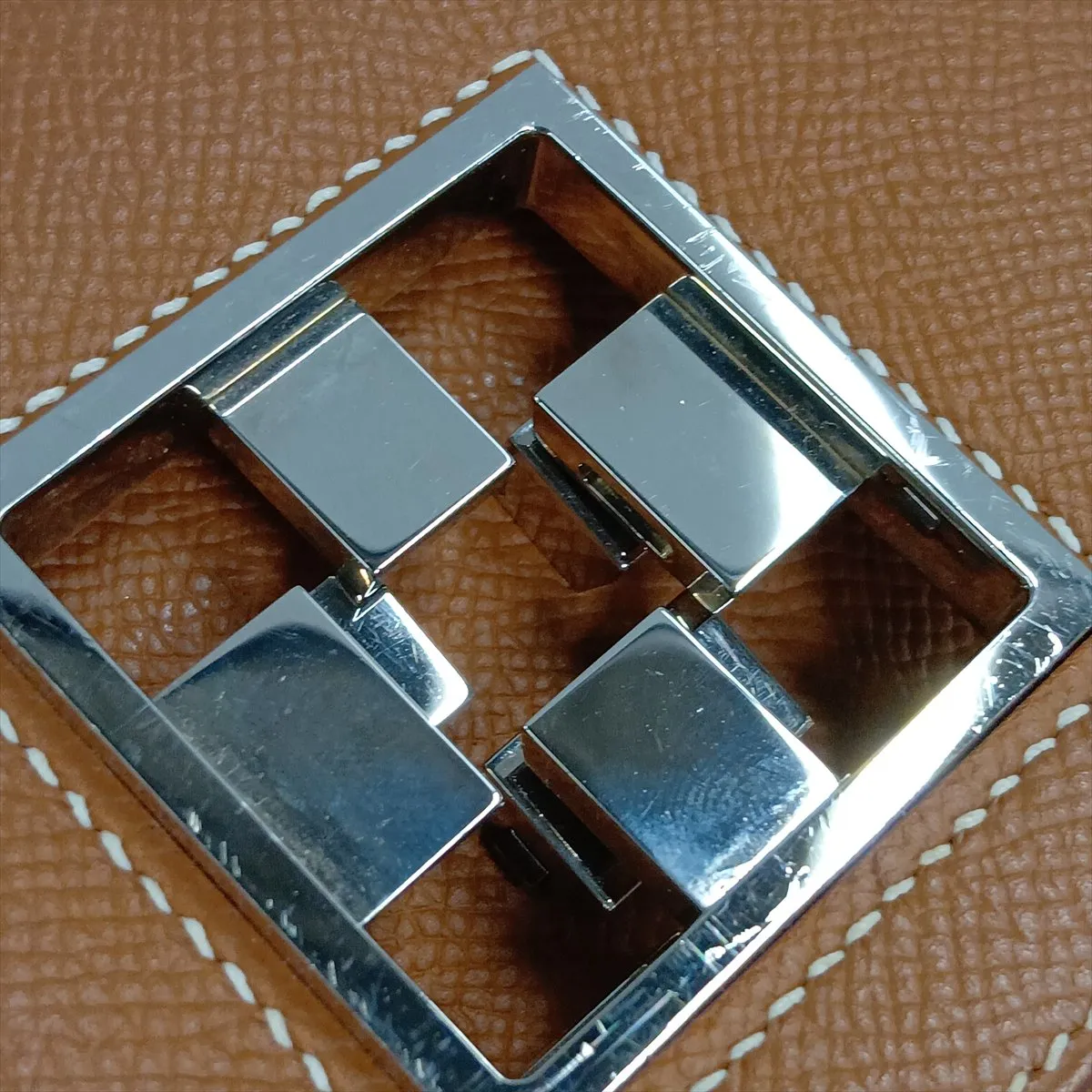 Mosaic , Veau Epsom leather, gold, silver hardware, C: 2018 — view 12