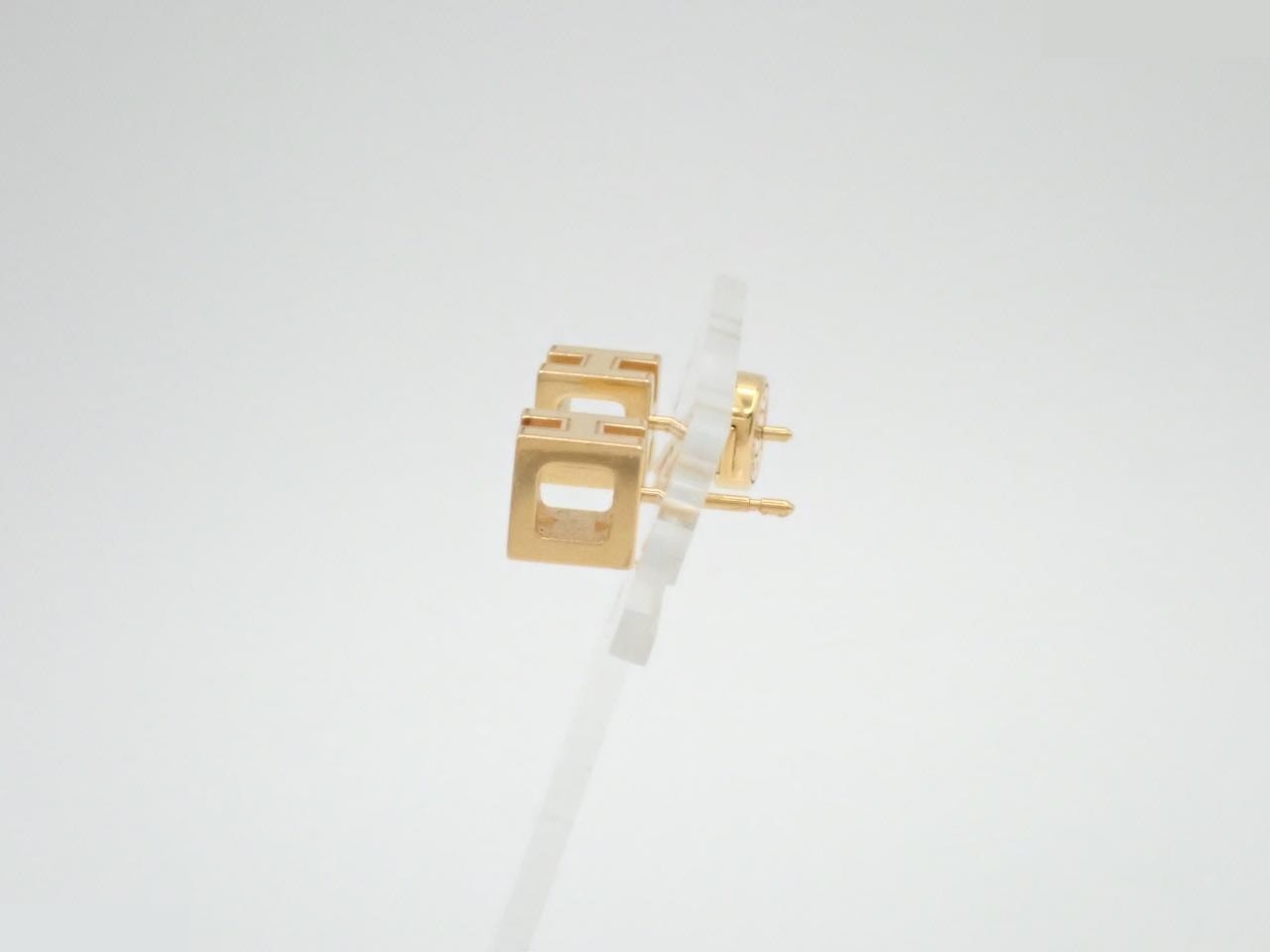 Cage d'H earrings, one earring without backing. — view 3