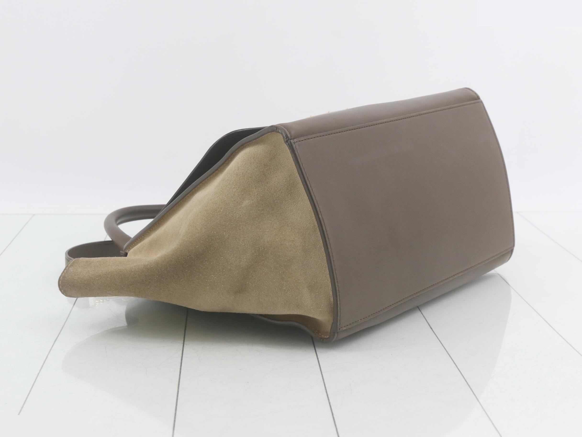 Trapeze Leather Suede 2-Way Semi-Shoulder/Handbag — view 5
