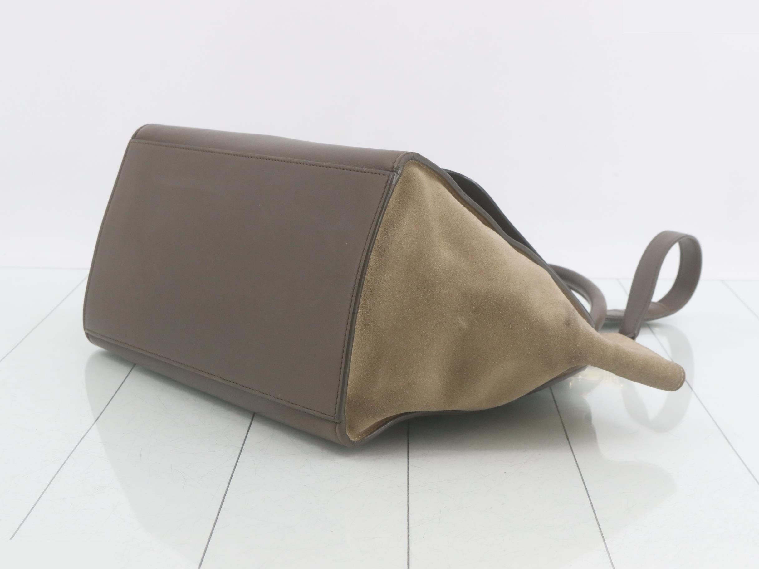 Trapeze Leather Suede 2-Way Semi-Shoulder/Handbag — view 6