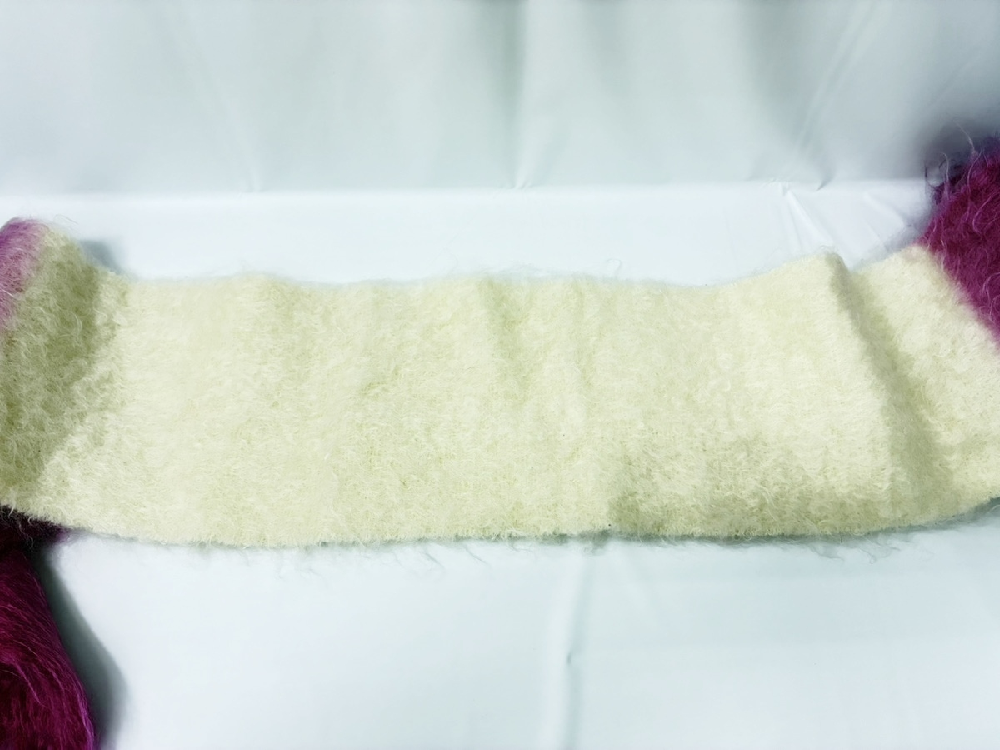 Mohair Scarf Pink White Other Accessories — view 4