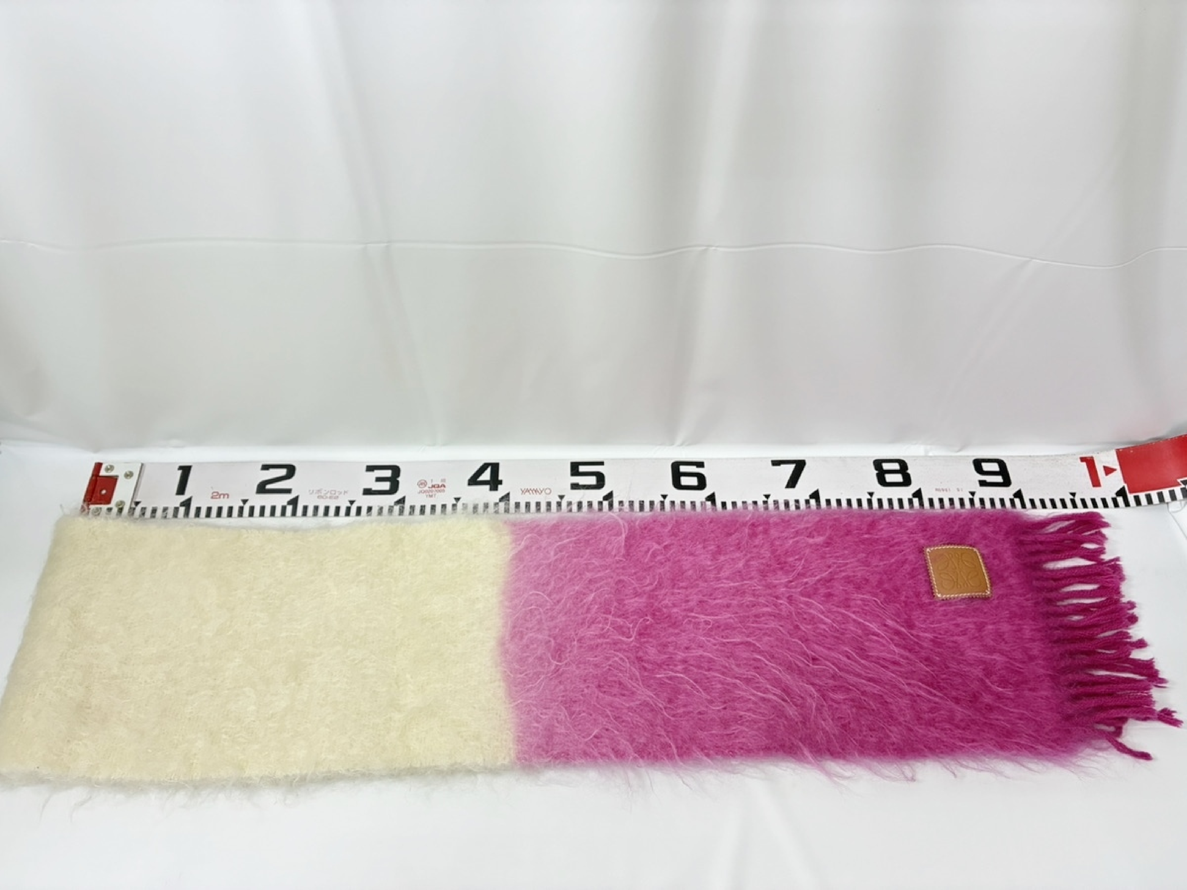 Mohair Scarf Pink White Other Accessories — view 5
