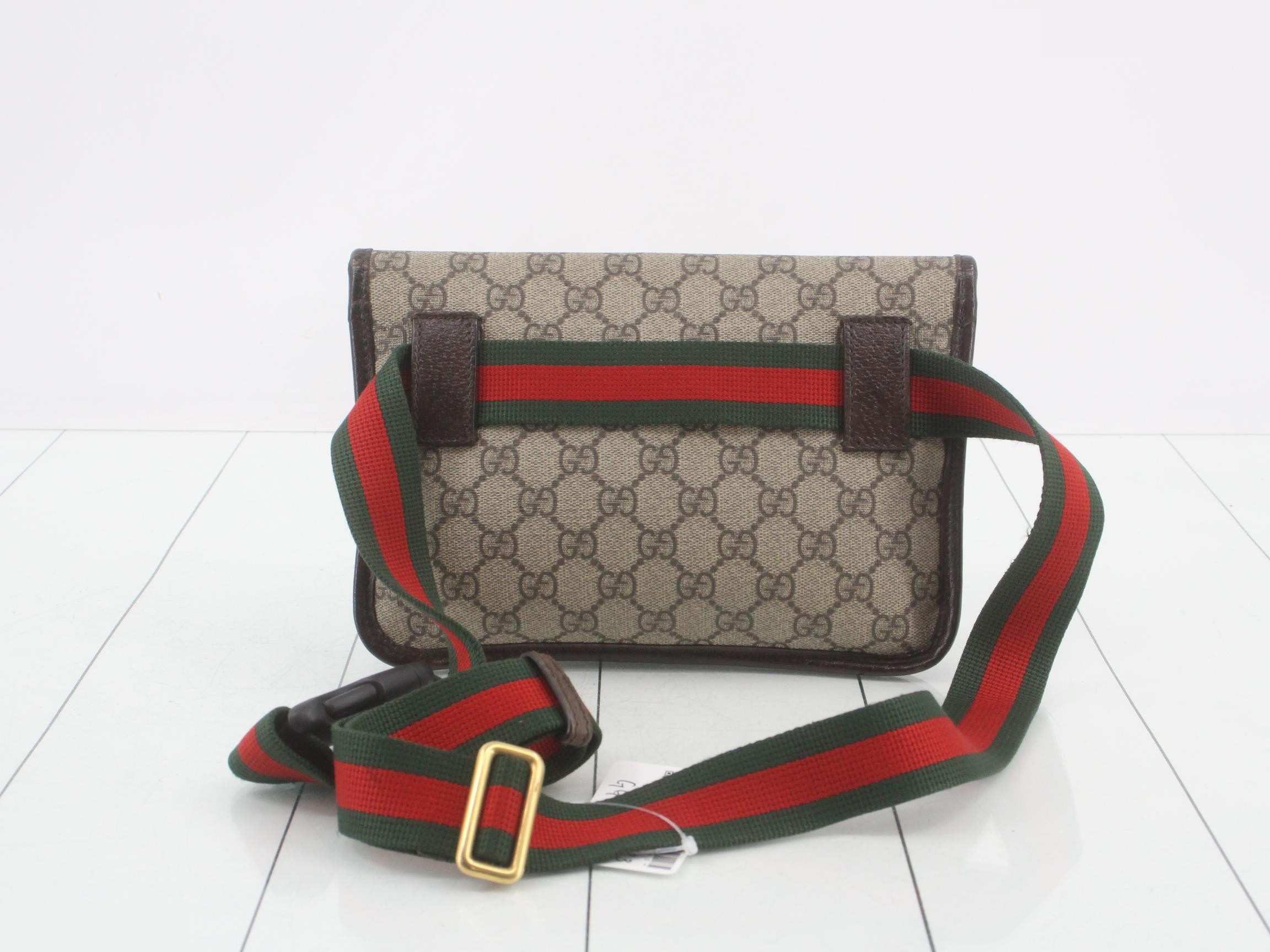 Metal Cat Head Shoulder Bag, GG Supreme, Sherry Line — view 2