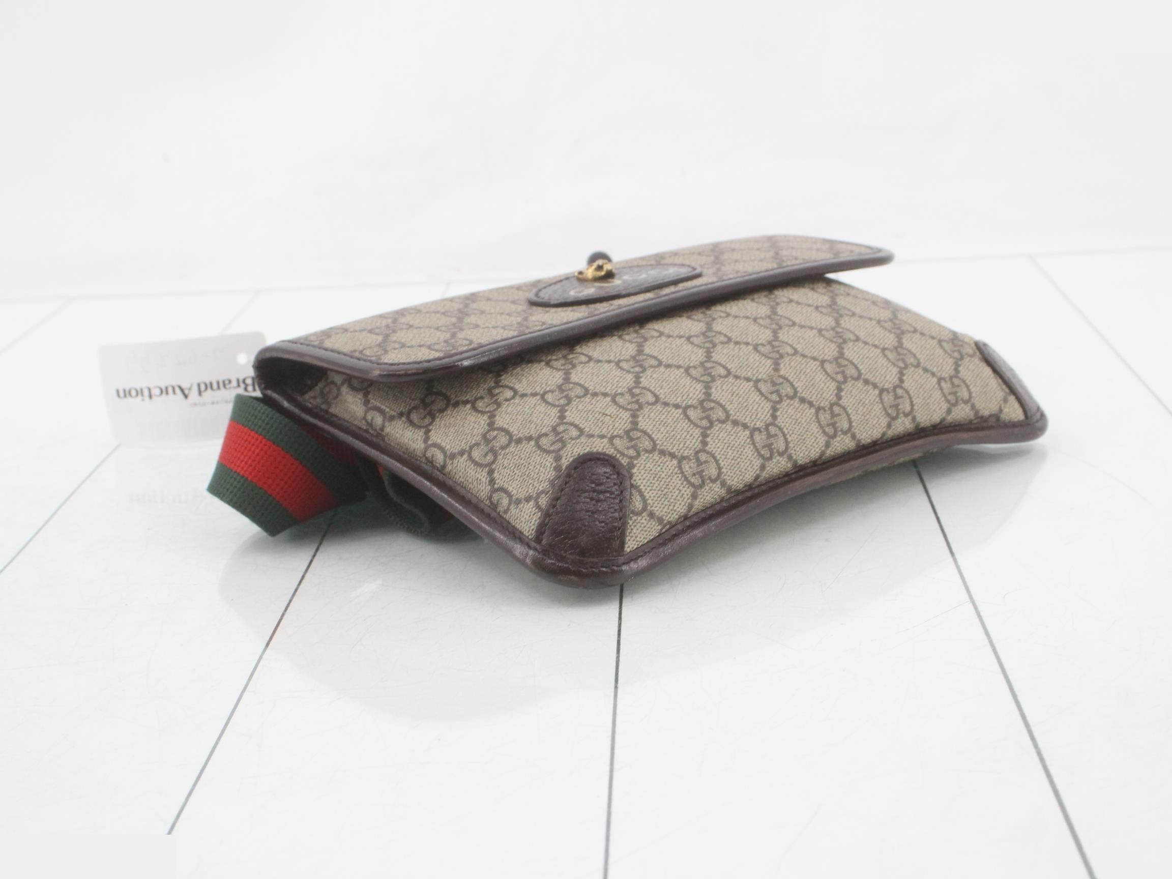Metal Cat Head Shoulder Bag, GG Supreme, Sherry Line — view 5