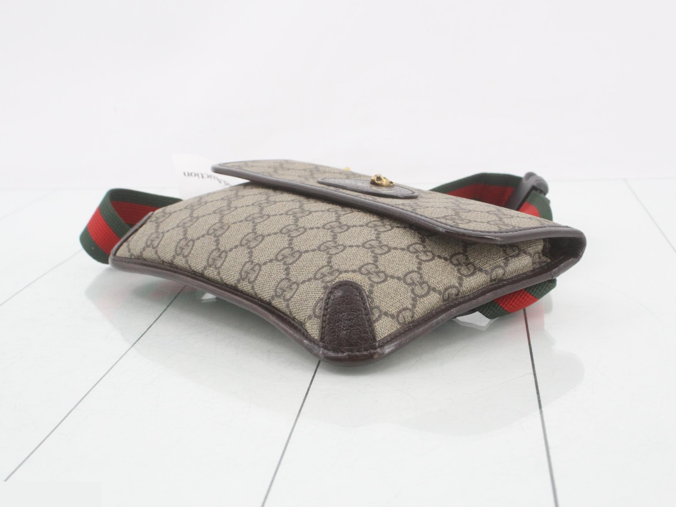 Metal Cat Head Shoulder Bag, GG Supreme, Sherry Line — view 6