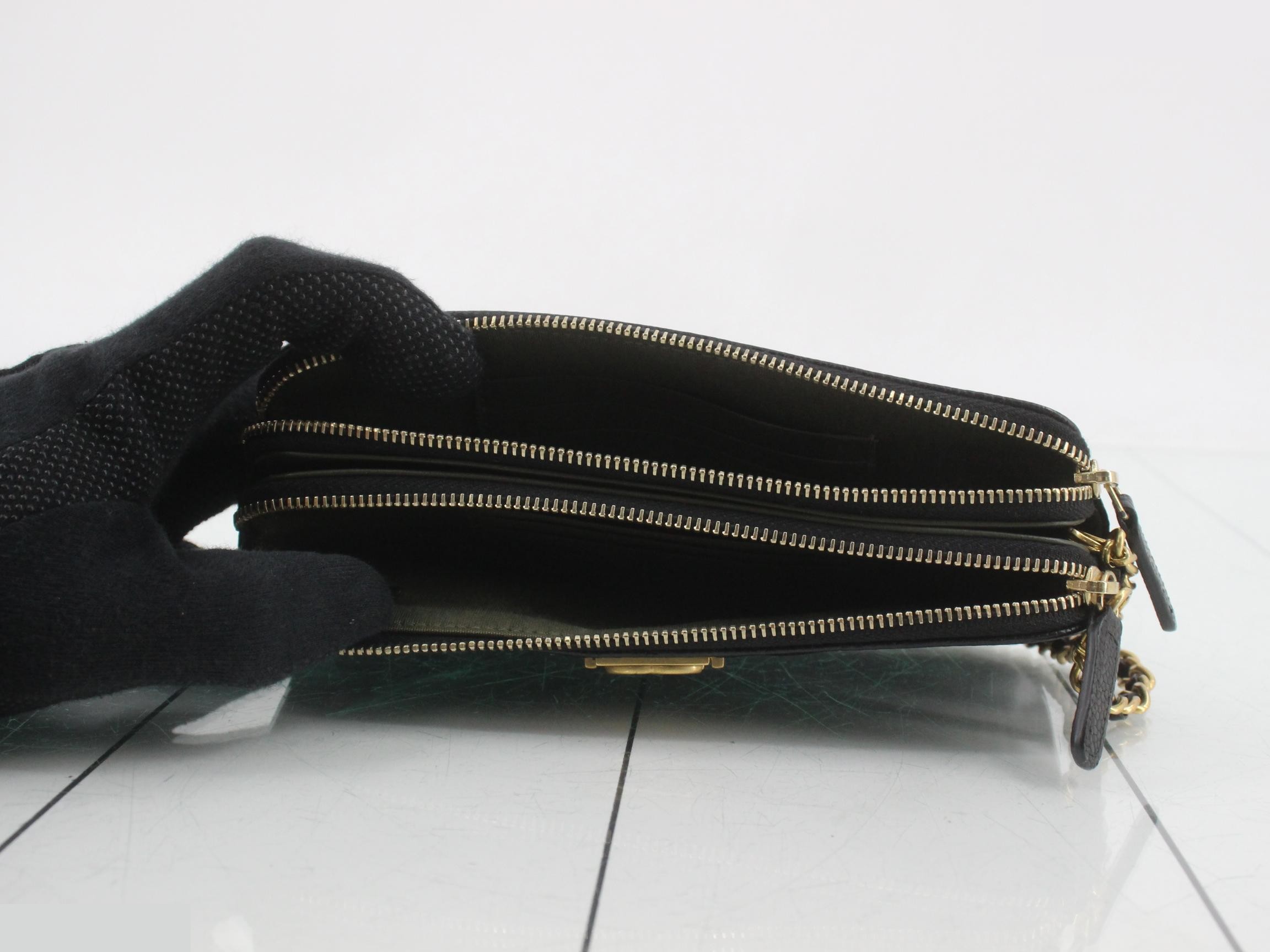 Boy Chanel Caviar Skin Chain Wallet — view 4