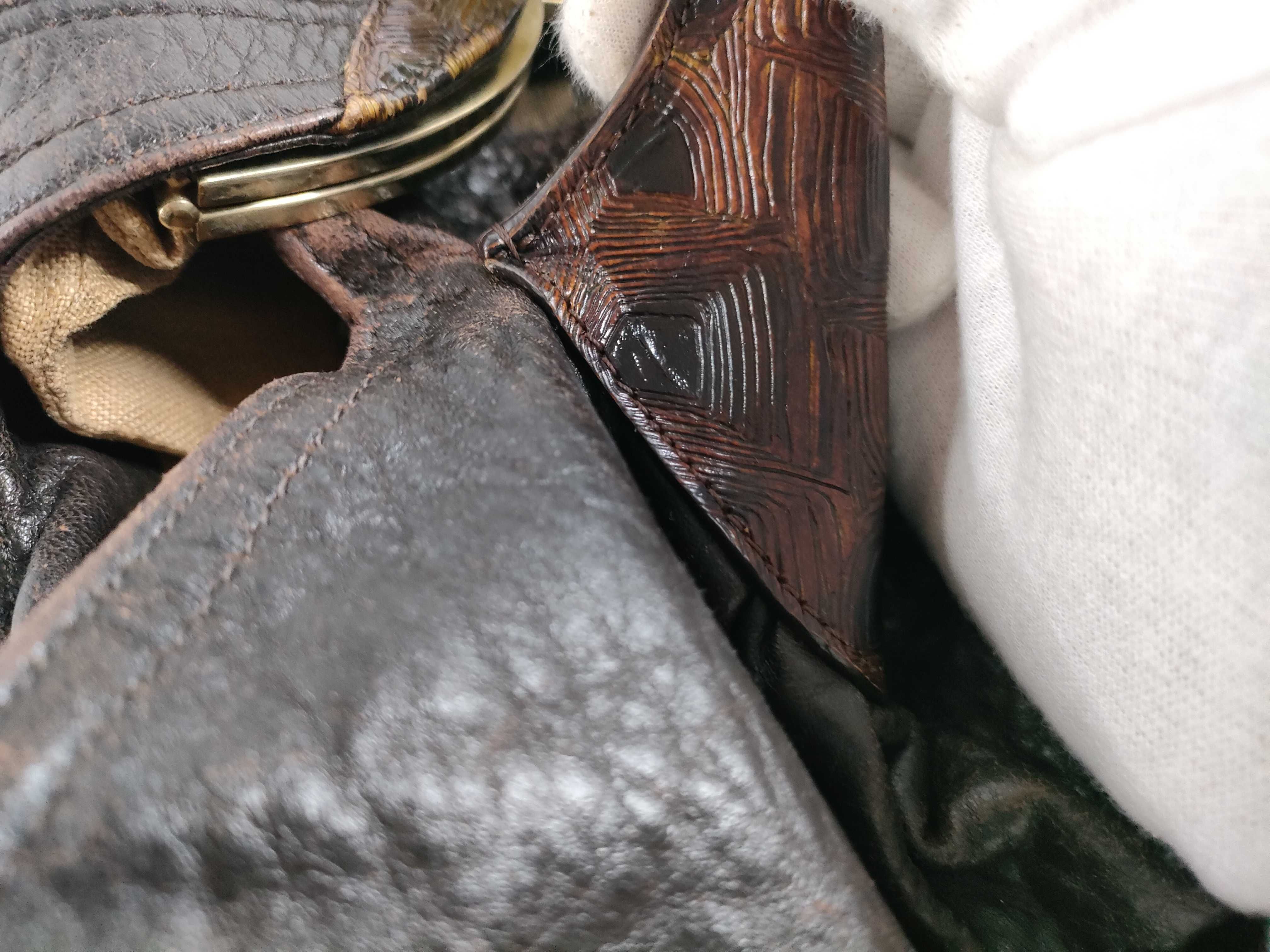 Spybag/Zucca/Brown/Exotic Leather Handbag — view 8