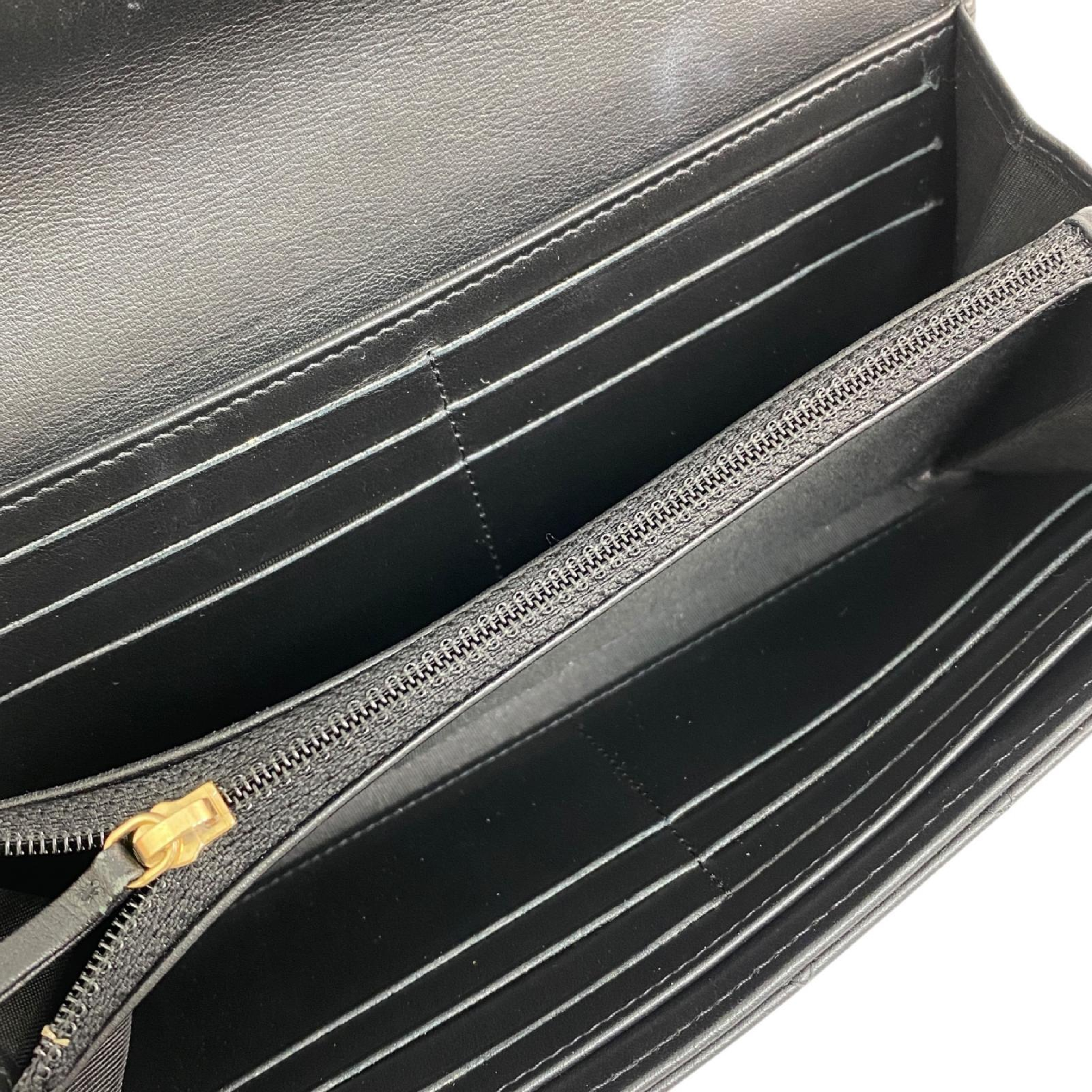 【*Shipped from: Hong Kong*】CHANEL Black Lambskin Boy No.26 Long Wallet — view 6