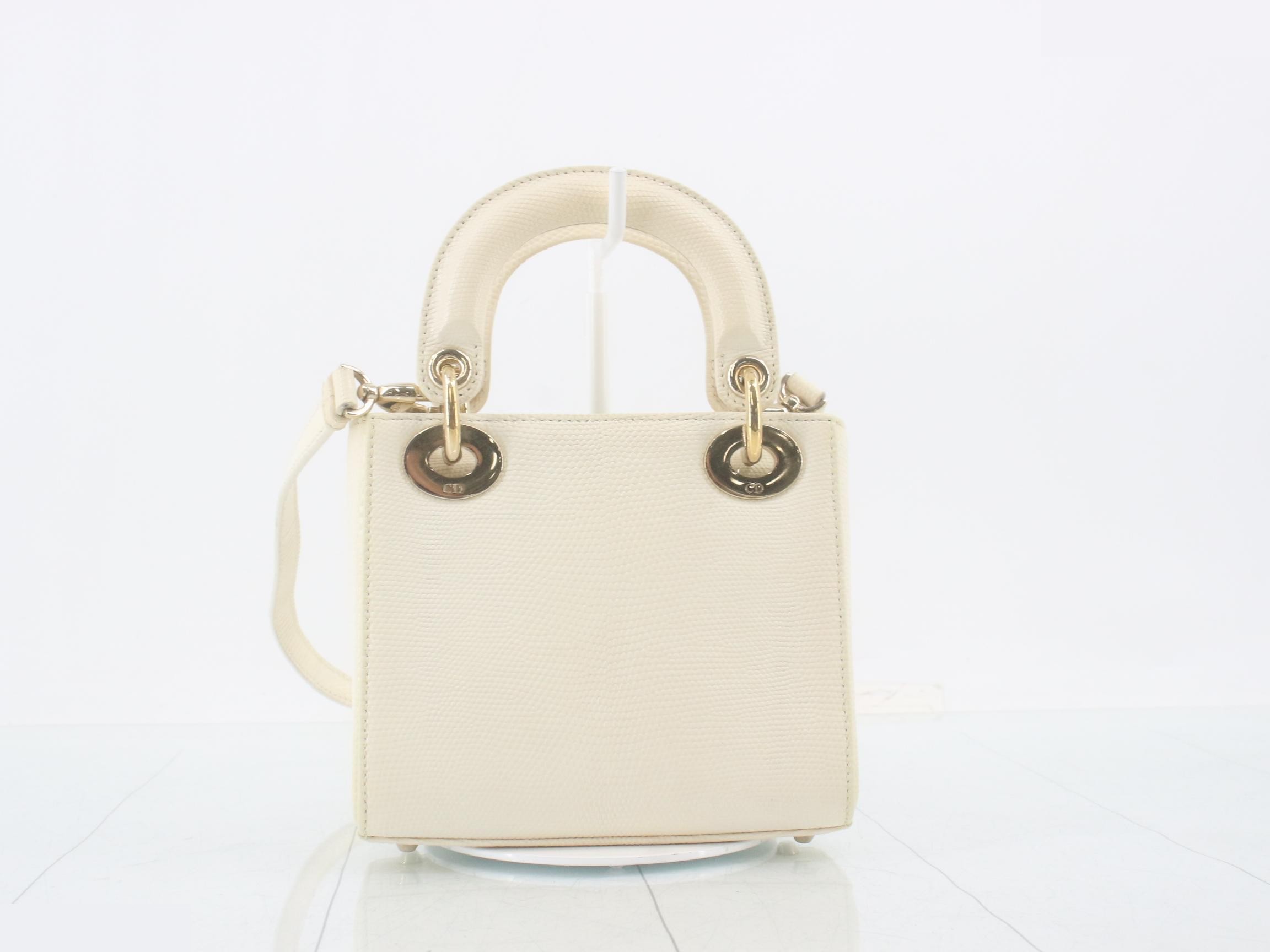 Lady Dior Lizard 2-Way Shoulder/Handbag — view 2