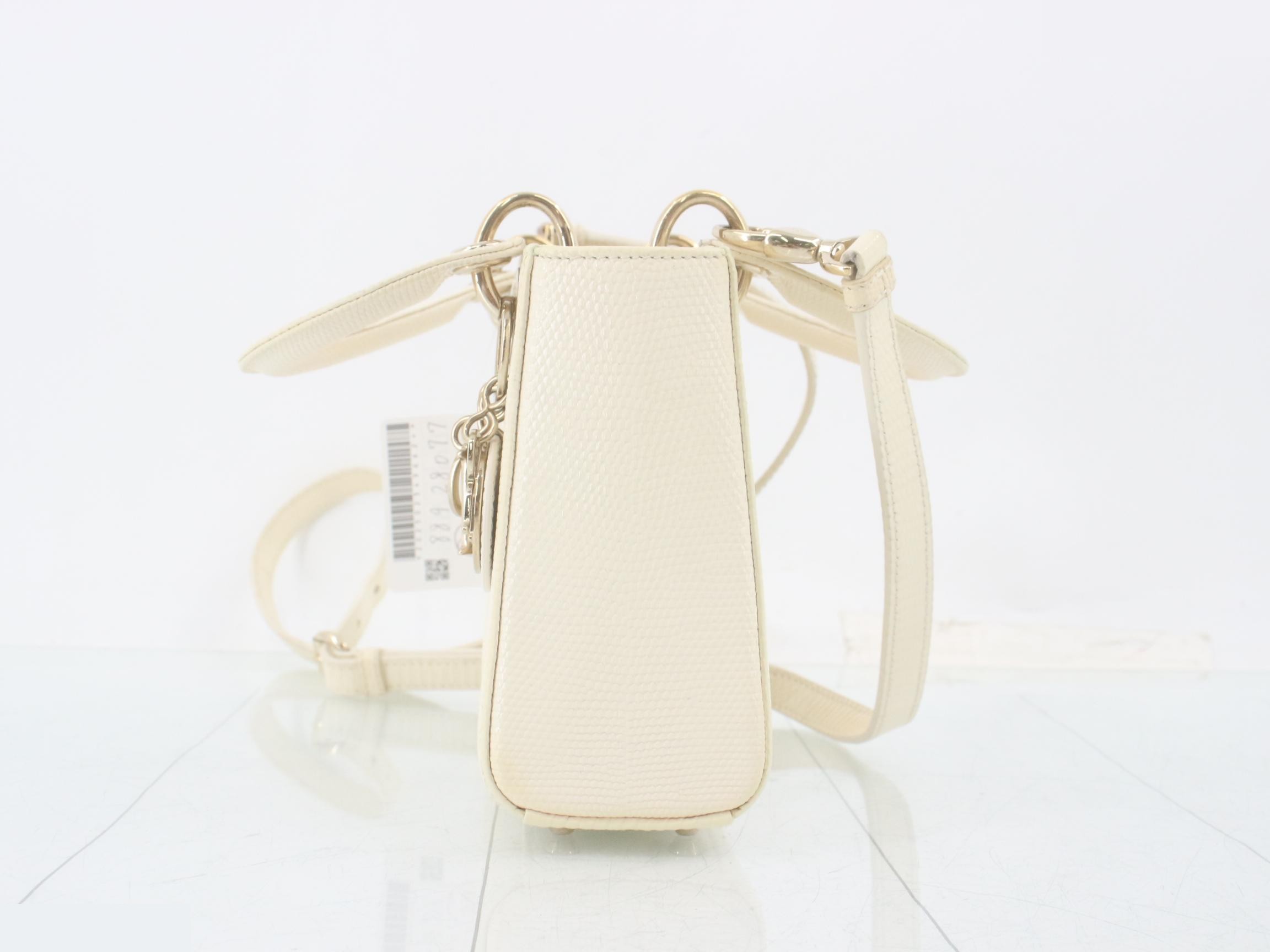 Lady Dior Lizard 2-Way Shoulder/Handbag — view 3