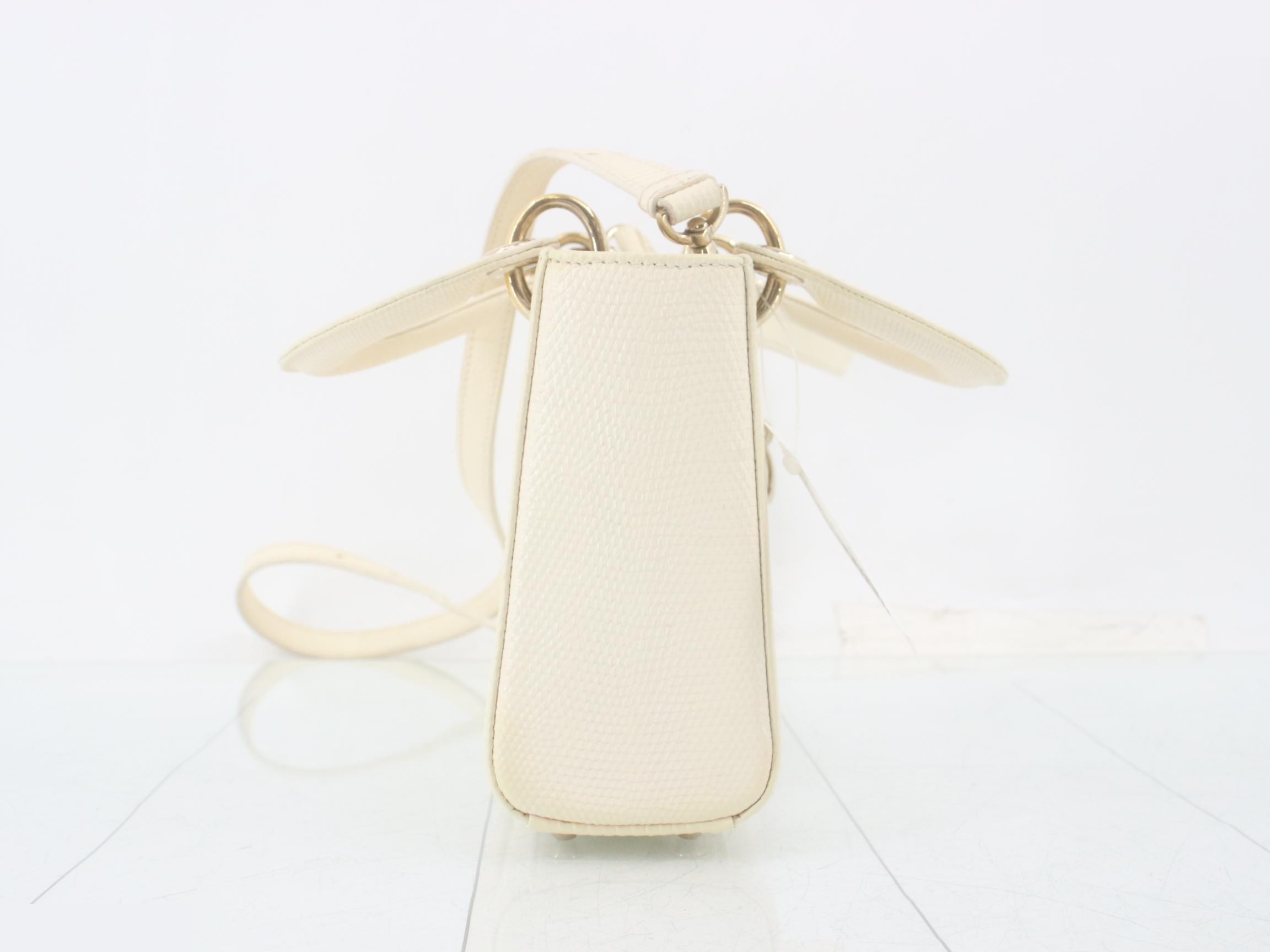 Lady Dior Lizard 2-Way Shoulder/Handbag — view 4