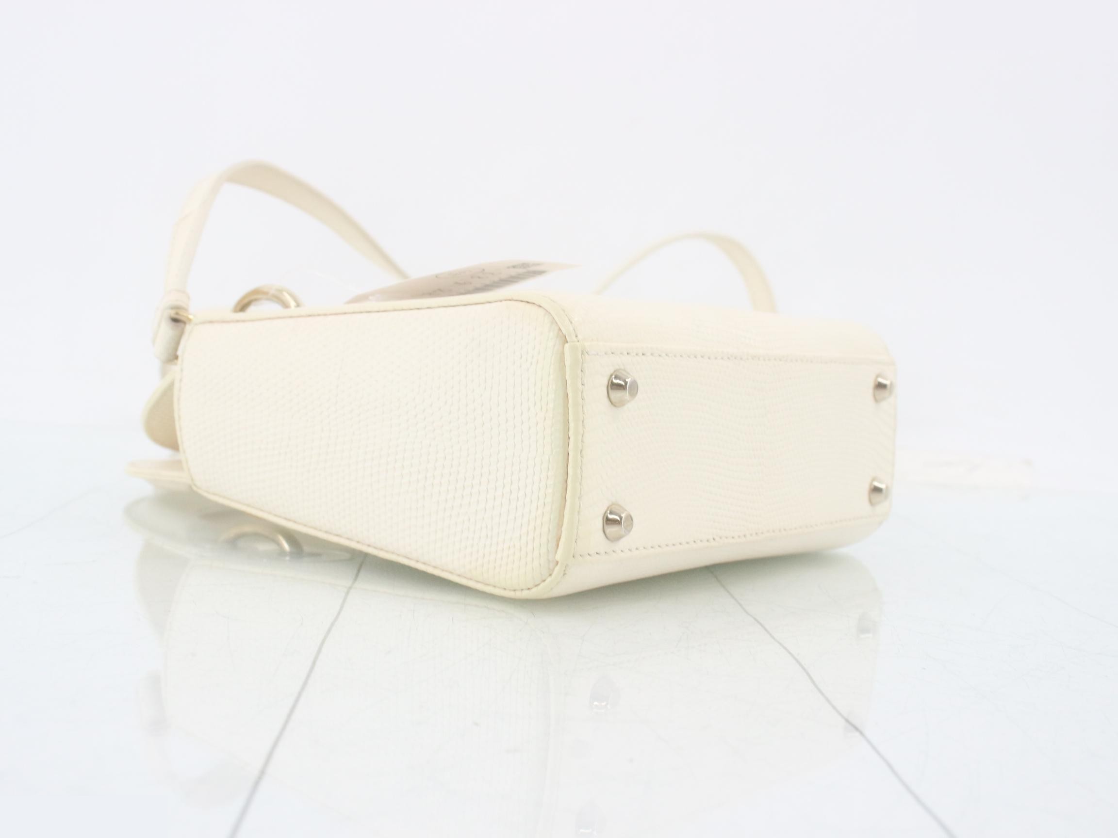 Lady Dior Lizard 2-Way Shoulder/Handbag — view 5