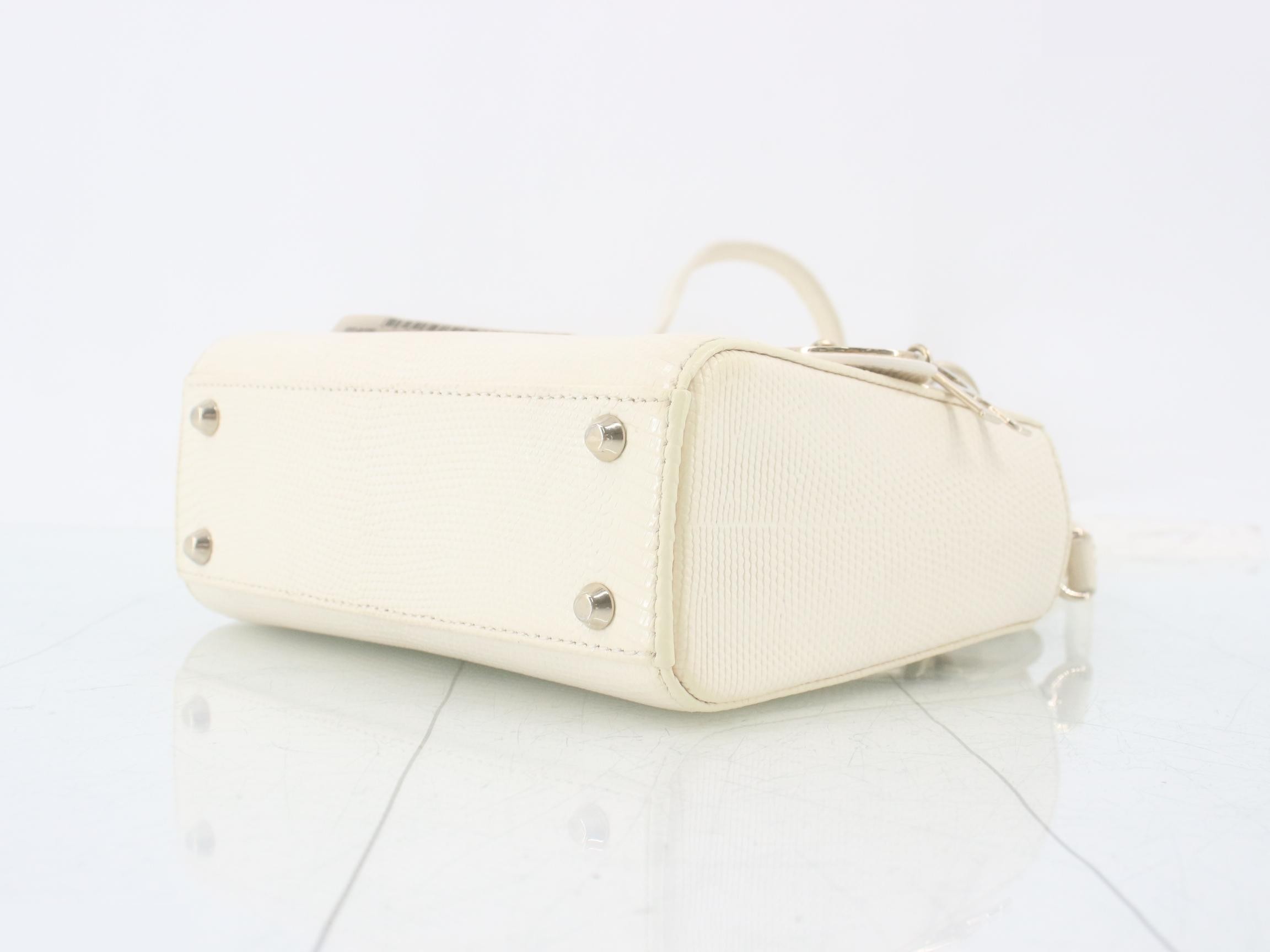 Lady Dior Lizard 2-Way Shoulder/Handbag — view 6
