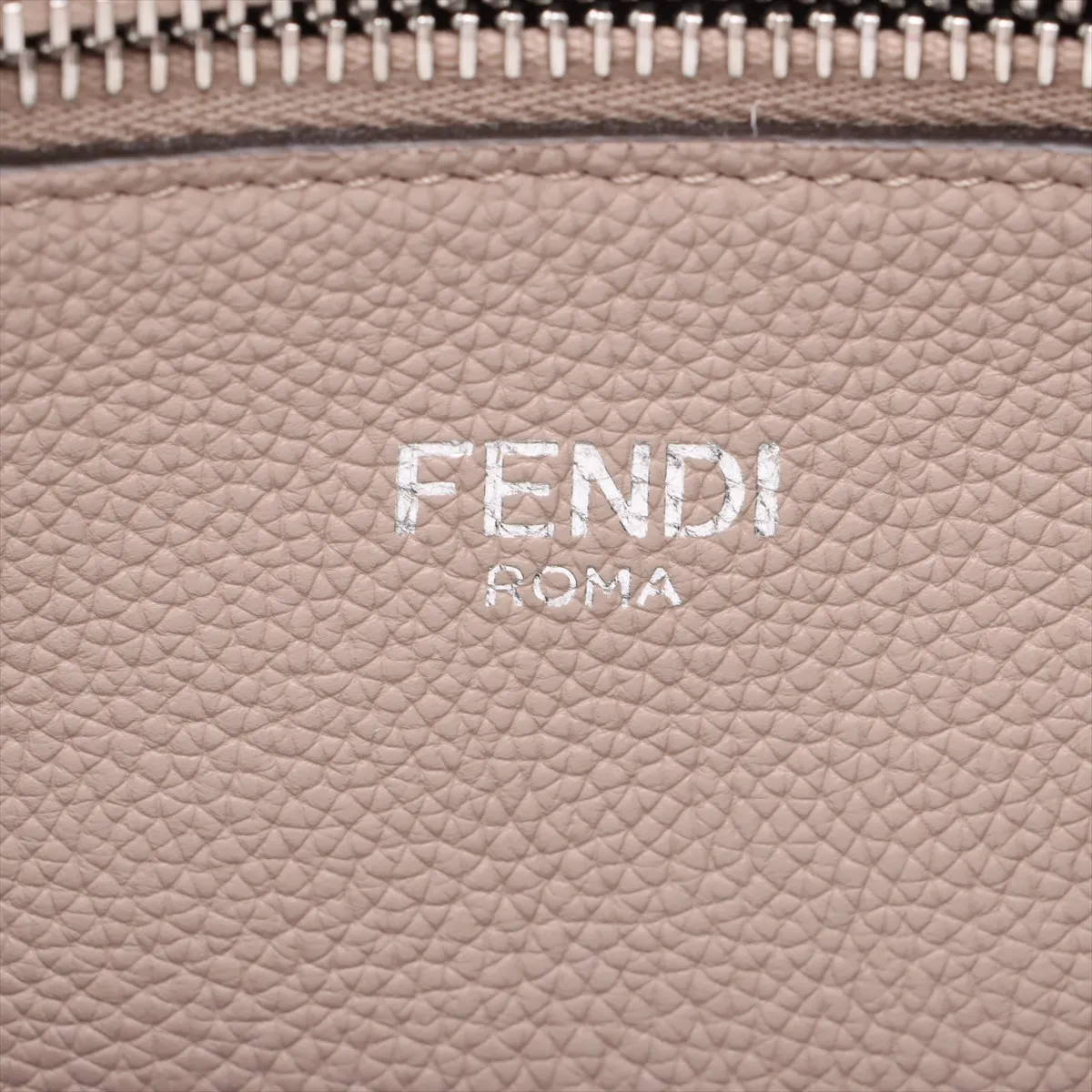 Leather Tote Bag, Beige, 7VA610 — view 9