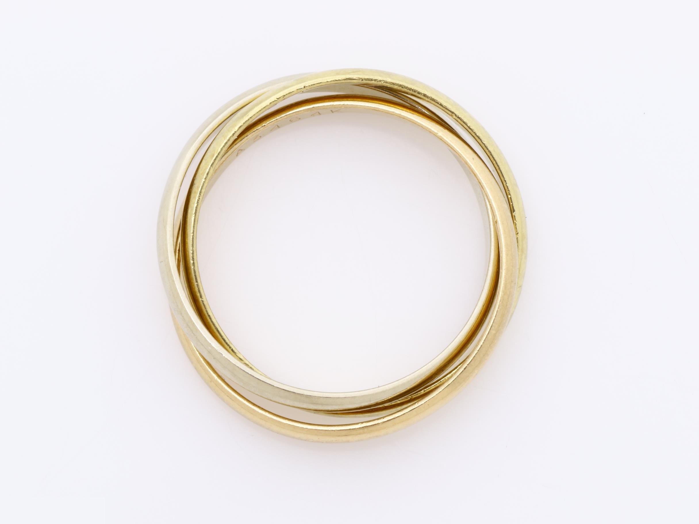 Trinity (precious metal) ring, 750, 3.83g, #51 — view 5