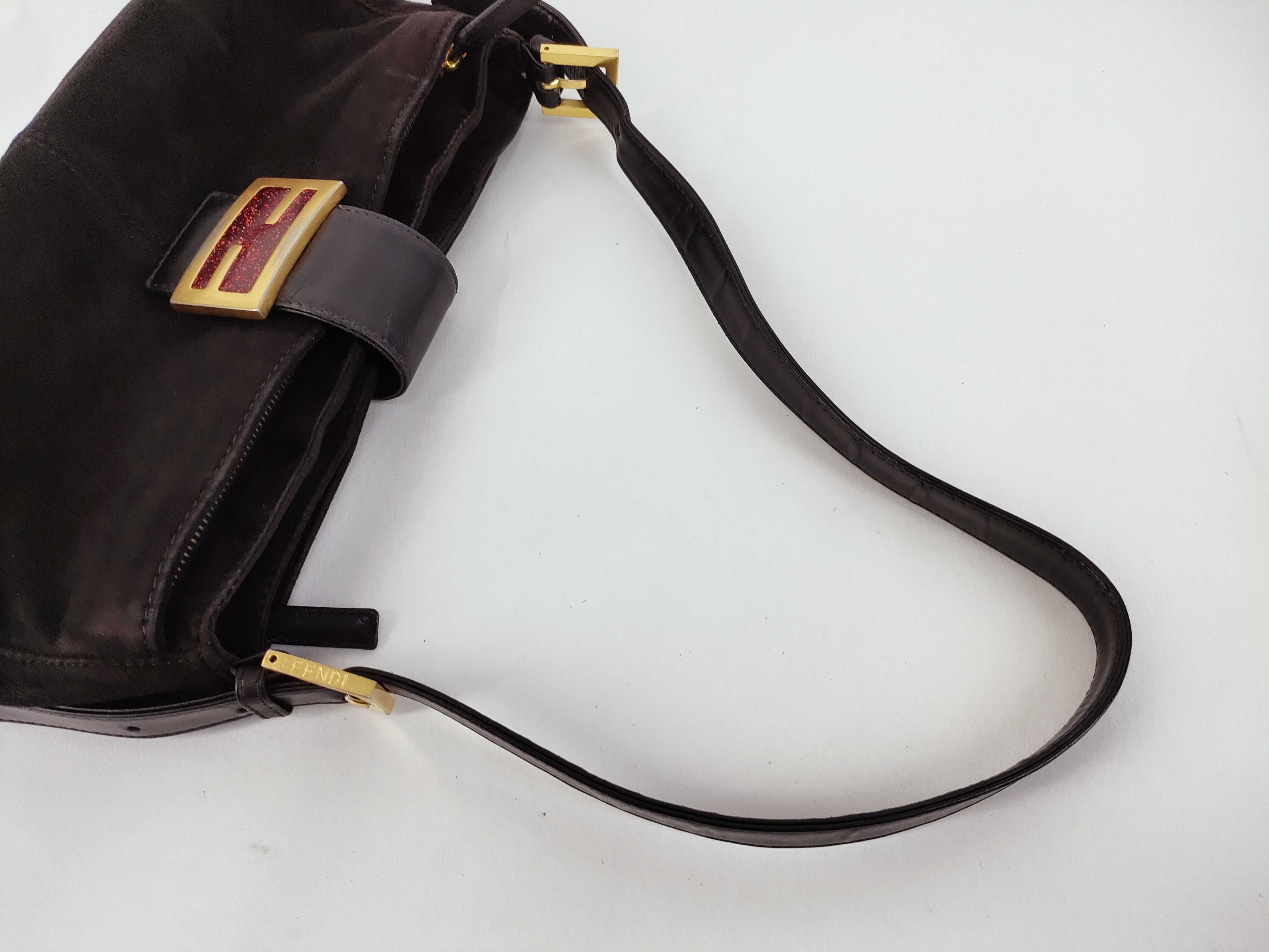 Mamma / FENDI / Mamma Baguette / Suede / Glitter / One-Shoulder Bag — view 3