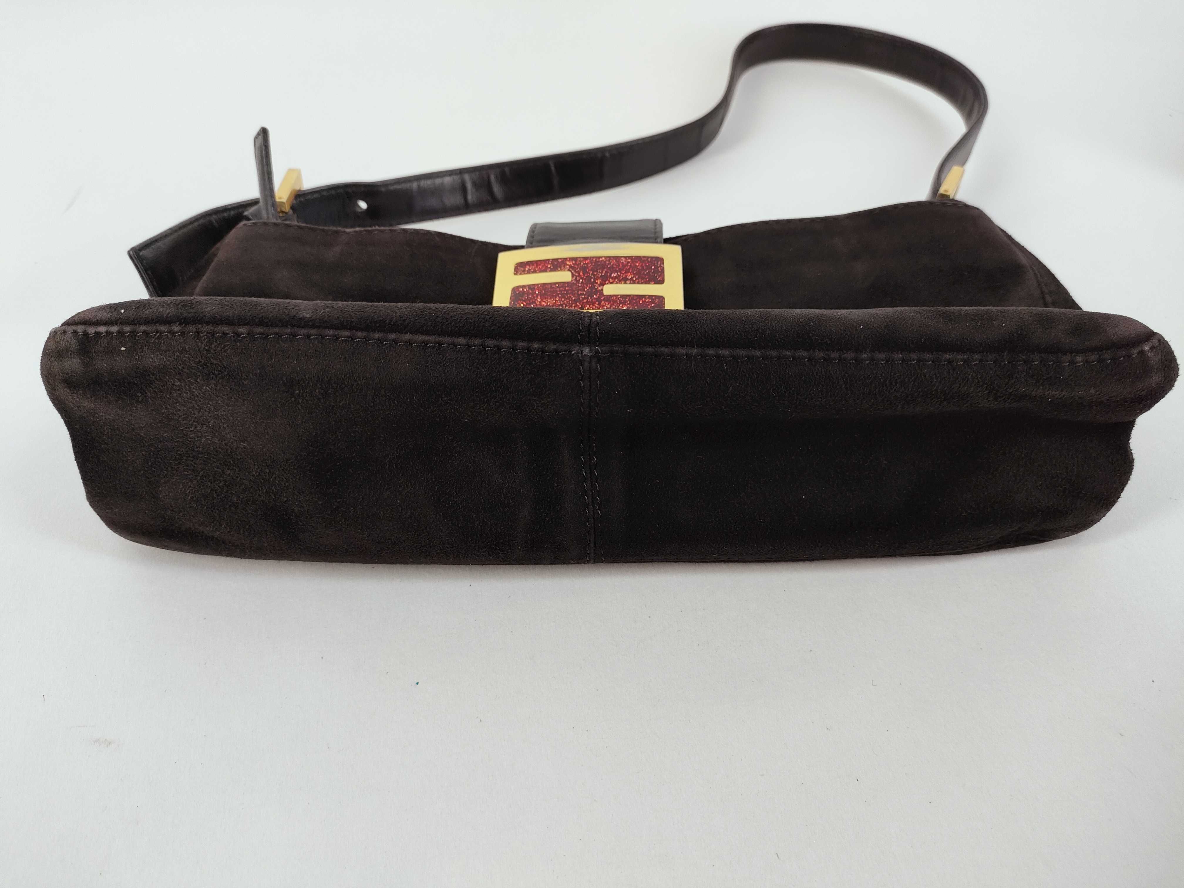 Mamma / FENDI / Mamma Baguette / Suede / Glitter / One-Shoulder Bag — view 7