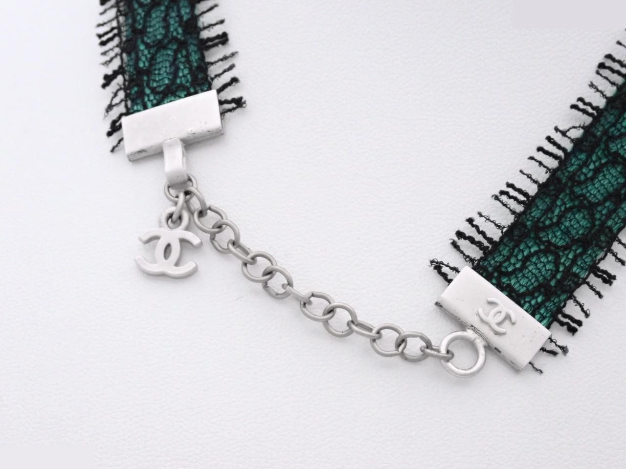 00T Lace Logo Rhinestone Choker — view 2