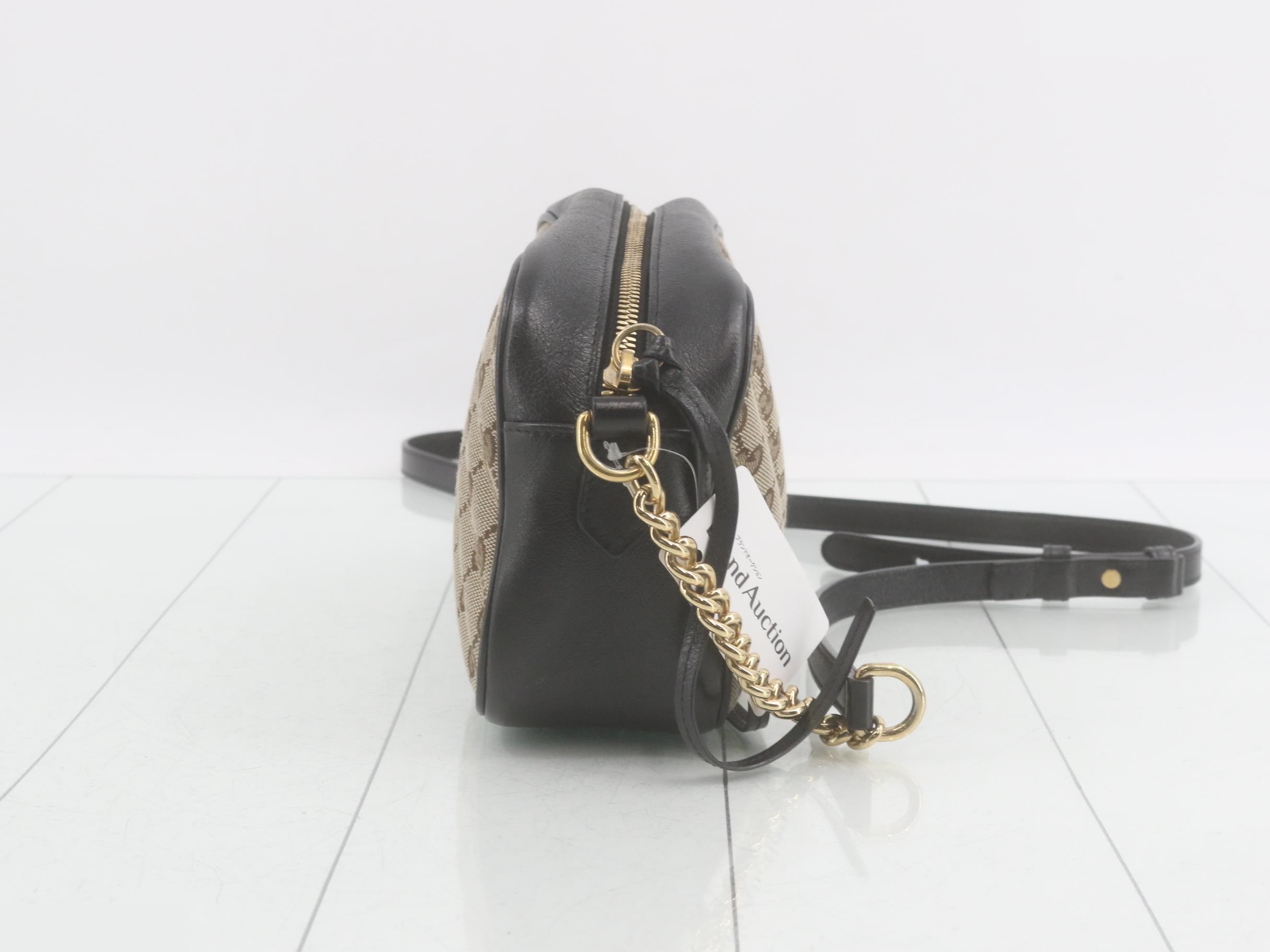 GG Marmont GG Canvas Leather Shoulder Bag — view 4