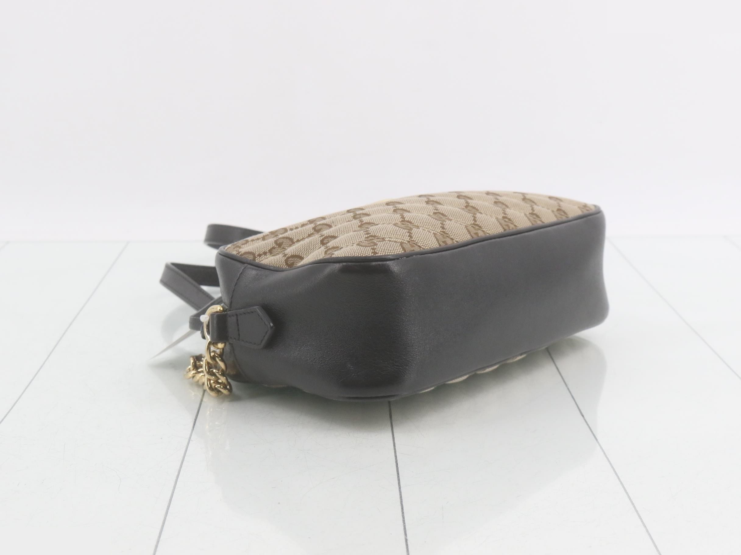 GG Marmont GG Canvas Leather Shoulder Bag — view 5