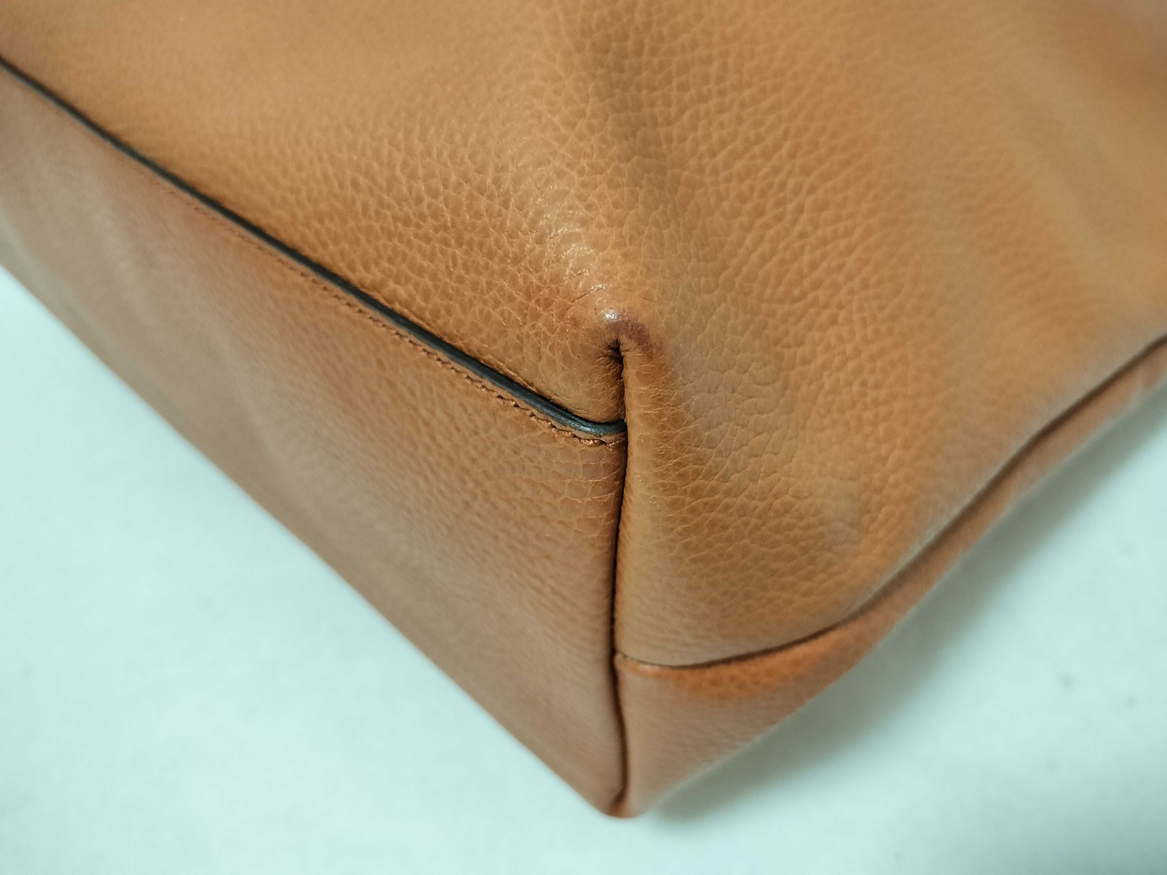 211525 Tote Bag, Brown Leather Tote Bag — view 6