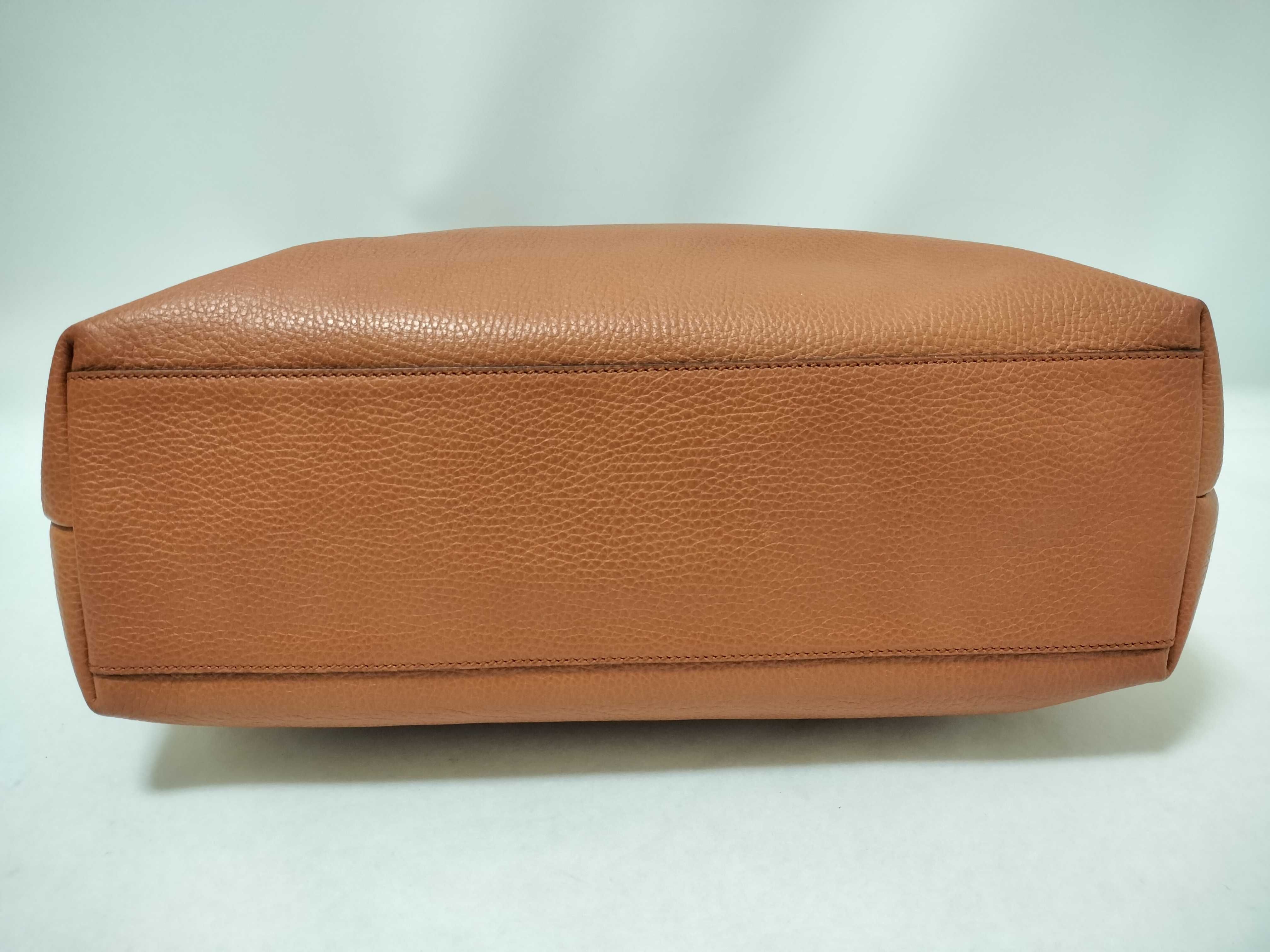 211525 Tote Bag, Brown Leather Tote Bag — view 7