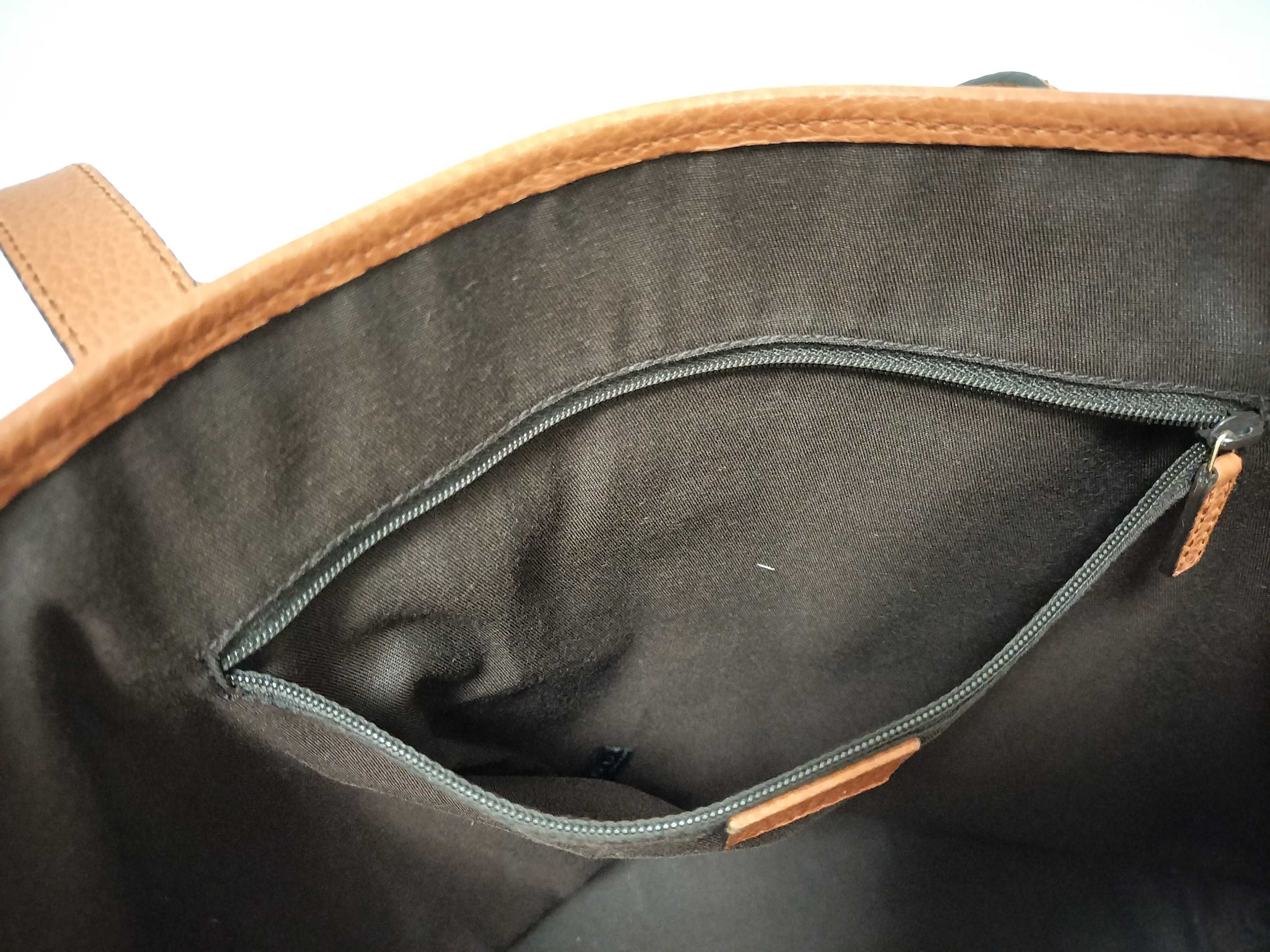 211525 Tote Bag, Brown Leather Tote Bag — view 10