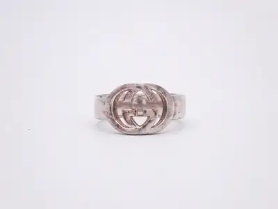 Interlocking G Ring, AG925, 4.9g