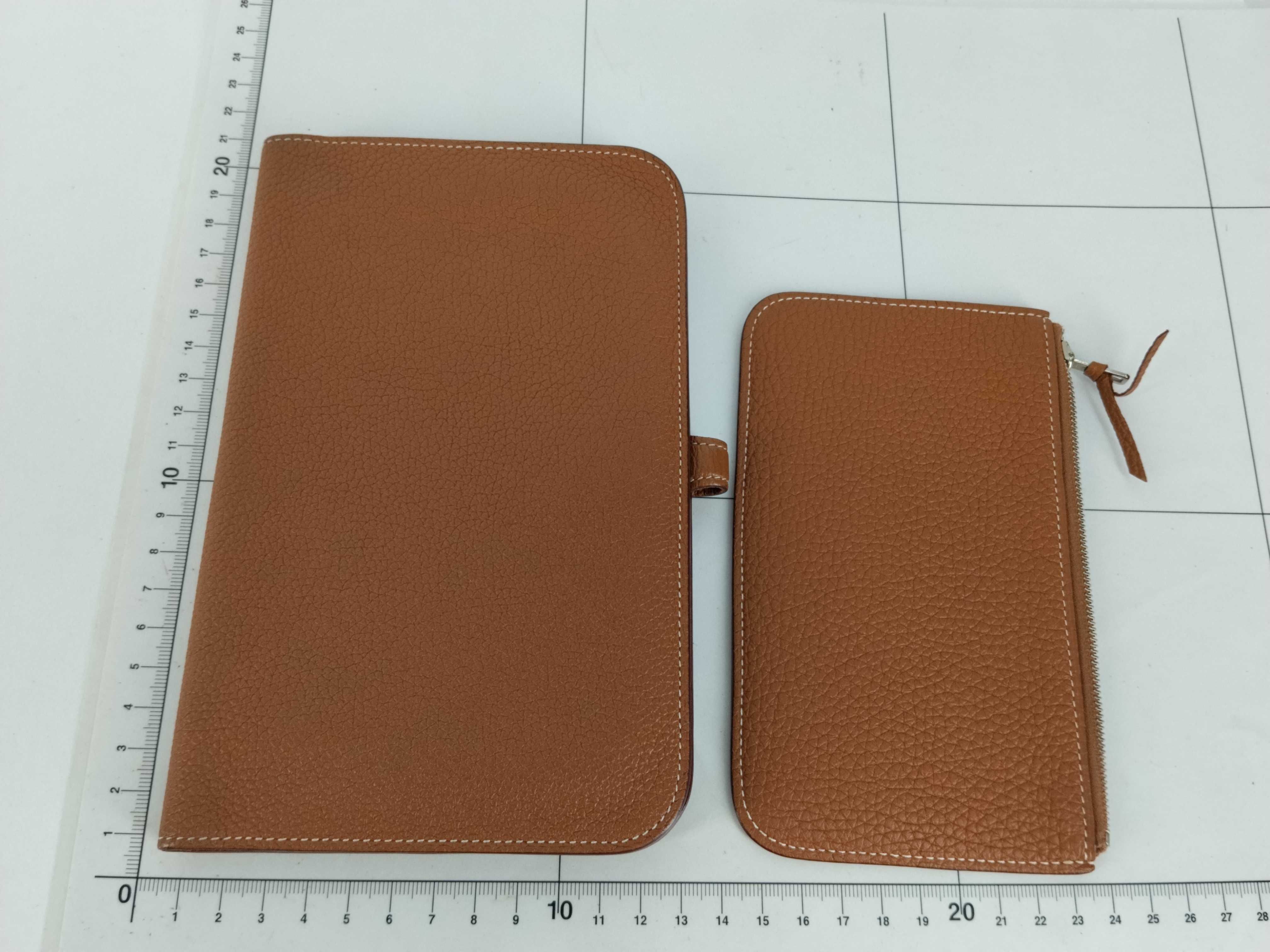 Dogon Duo GM Long Wallet, Gold Togo Leather, T Stamp, Silver Hardware — view 2