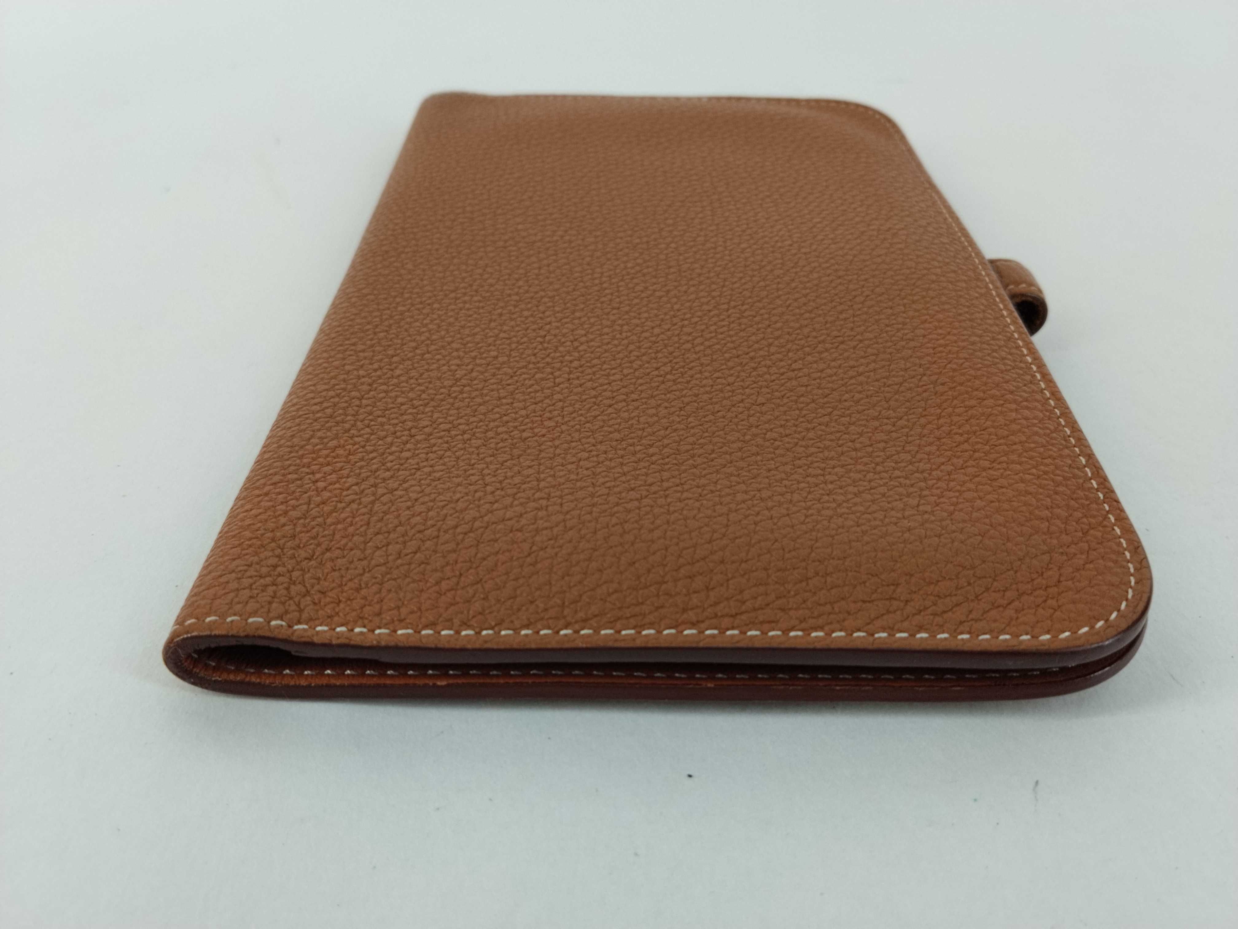 Dogon Duo GM Long Wallet, Gold Togo Leather, T Stamp, Silver Hardware — view 4