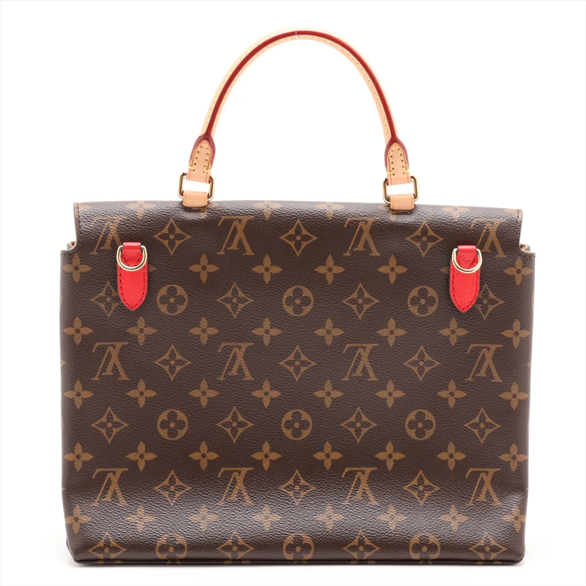 Monogram x Leather Marignan M44286 FL2108 Brown x Red — view 2