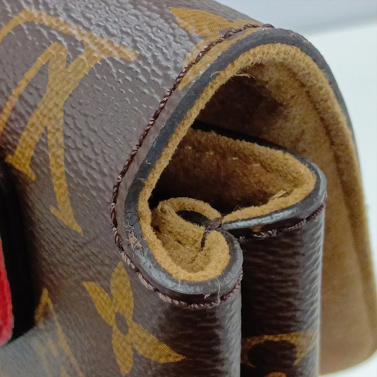 Monogram x Leather Marignan M44286 FL2108 Brown x Red — view 12