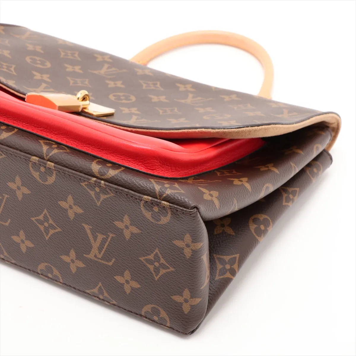 Monogram x Leather Marignan M44286 FL2108 Brown x Red — view 3