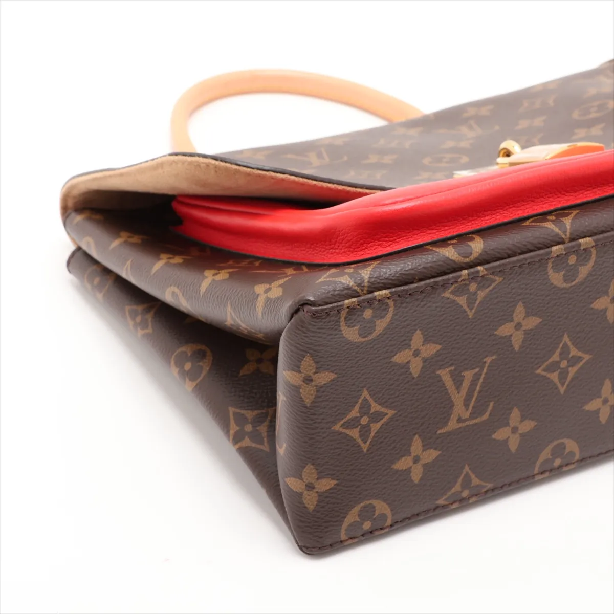 Monogram x Leather Marignan M44286 FL2108 Brown x Red — view 4