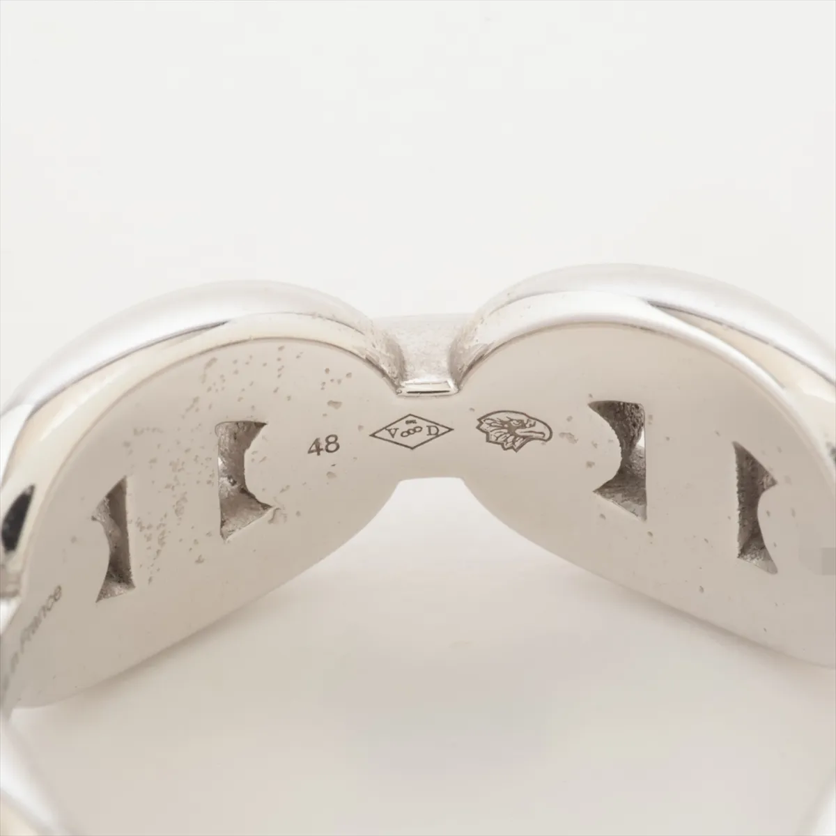 Chaine d'Ancre Enchainée Diamond Ring, 750 (WG), 7.0g, Size 48, 24BE142807, dents. — view 5