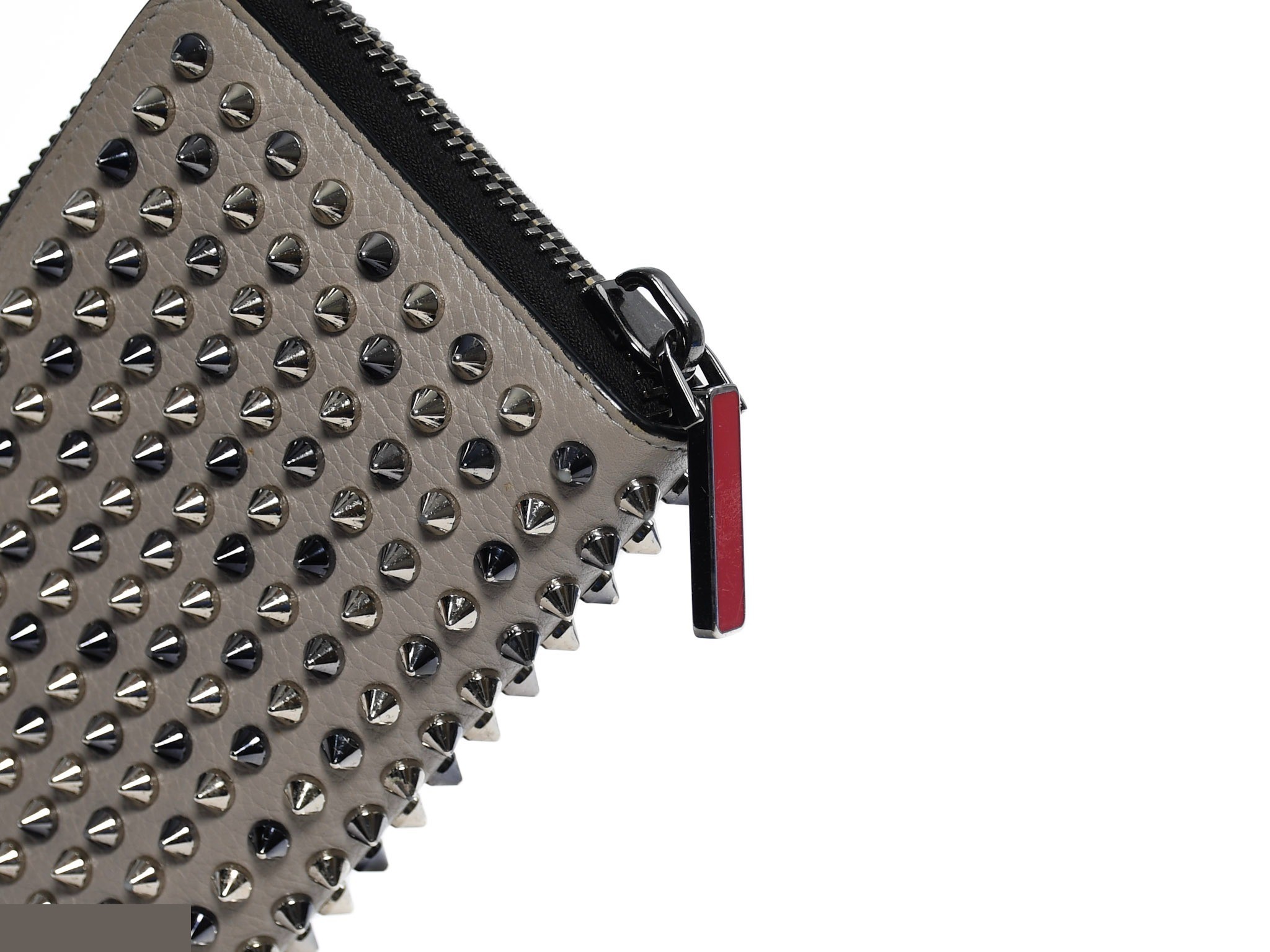 Comes with box and dust bag. Panettone round zipper wallet by Christian Louboutin. — view 12