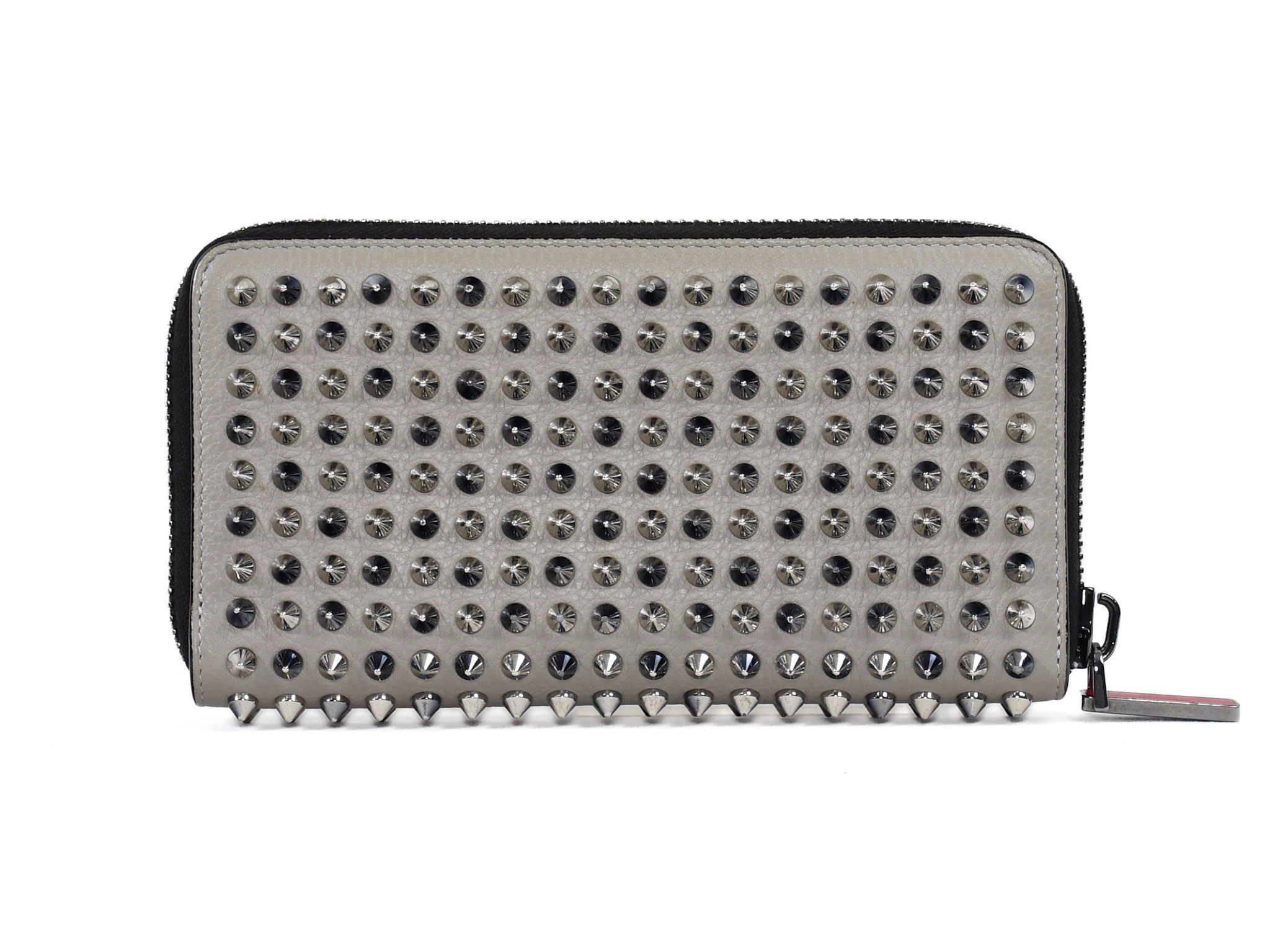 Comes with box and dust bag. Panettone round zipper wallet by Christian Louboutin. — view 3