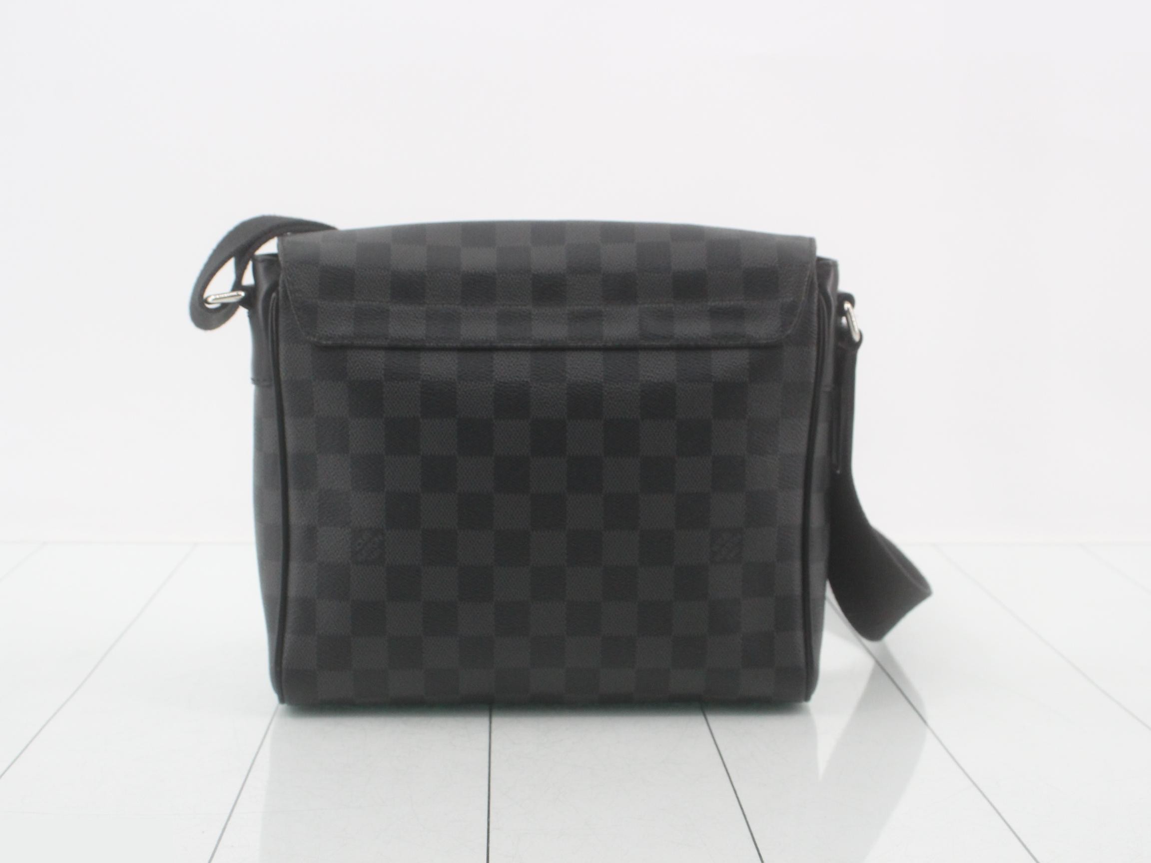 Damier Graphite District PM NM Shoulder Bag — view 2