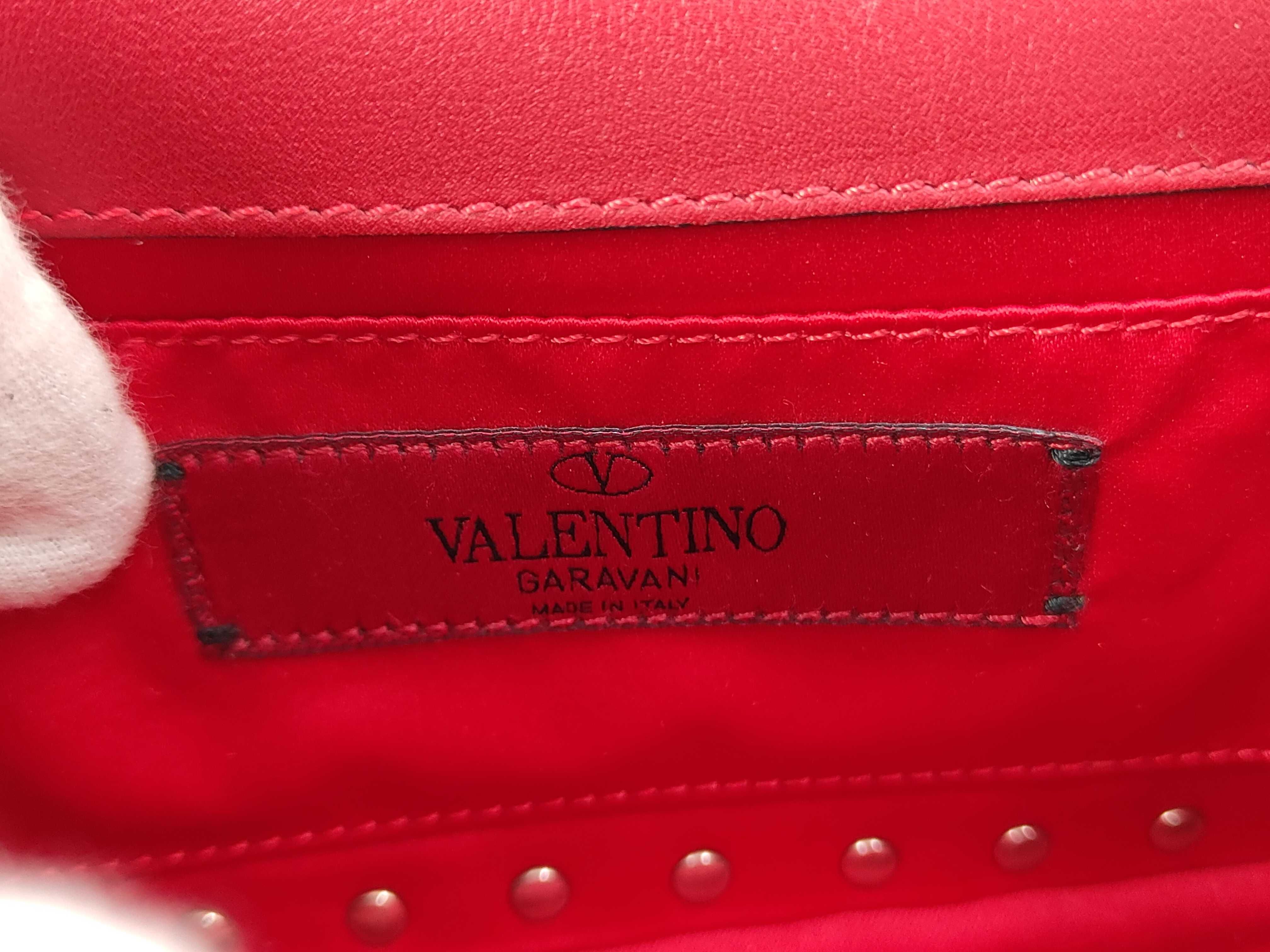 Red Calf Mini Stud Chain Shoulder Bag — view 10