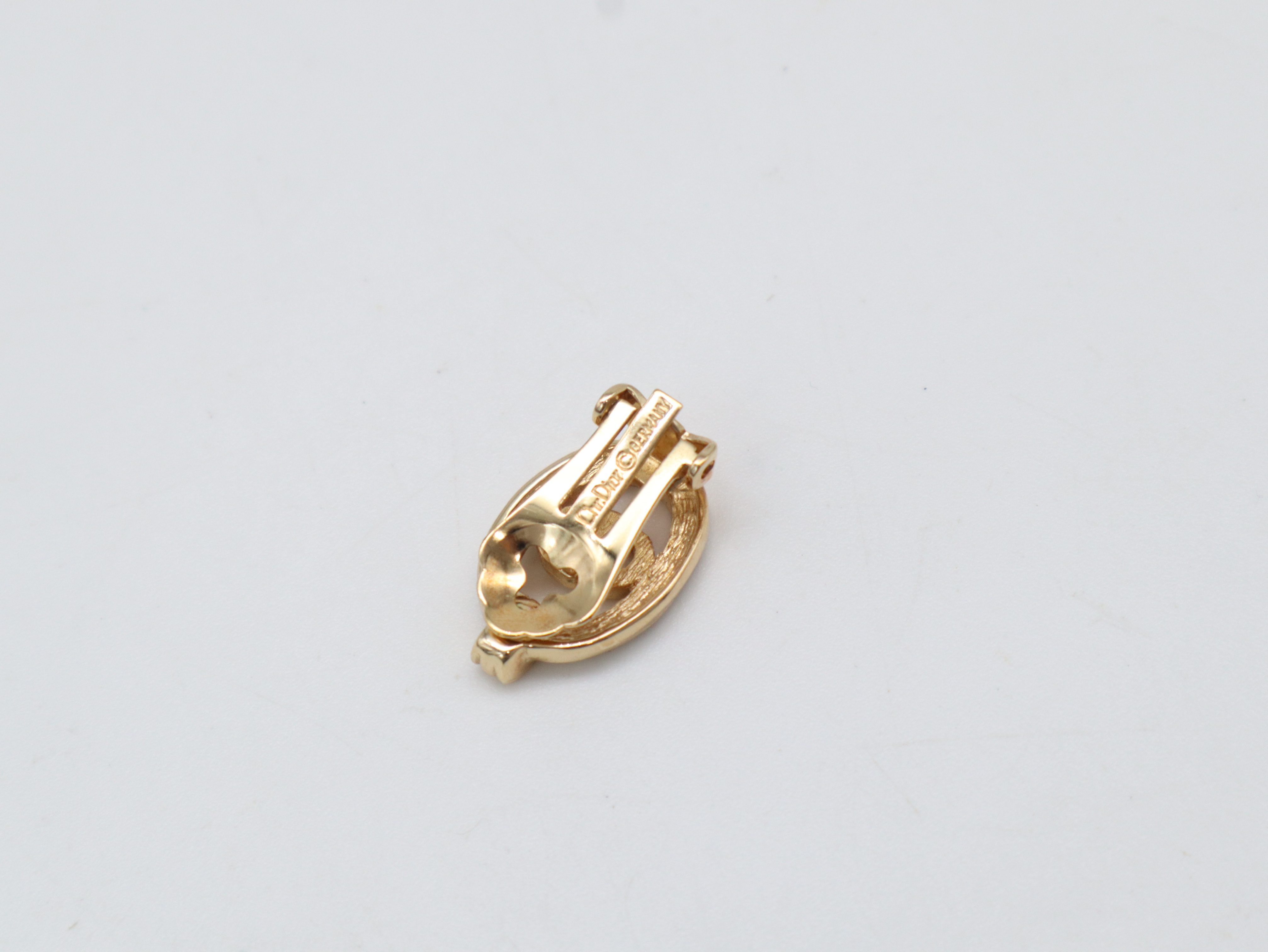 GP x Rhinestone CD Logo Earrings — view 2